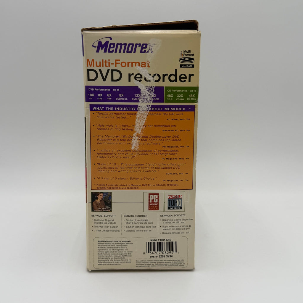 Memorex Multi Format DVD Recorder Silver New Open Box