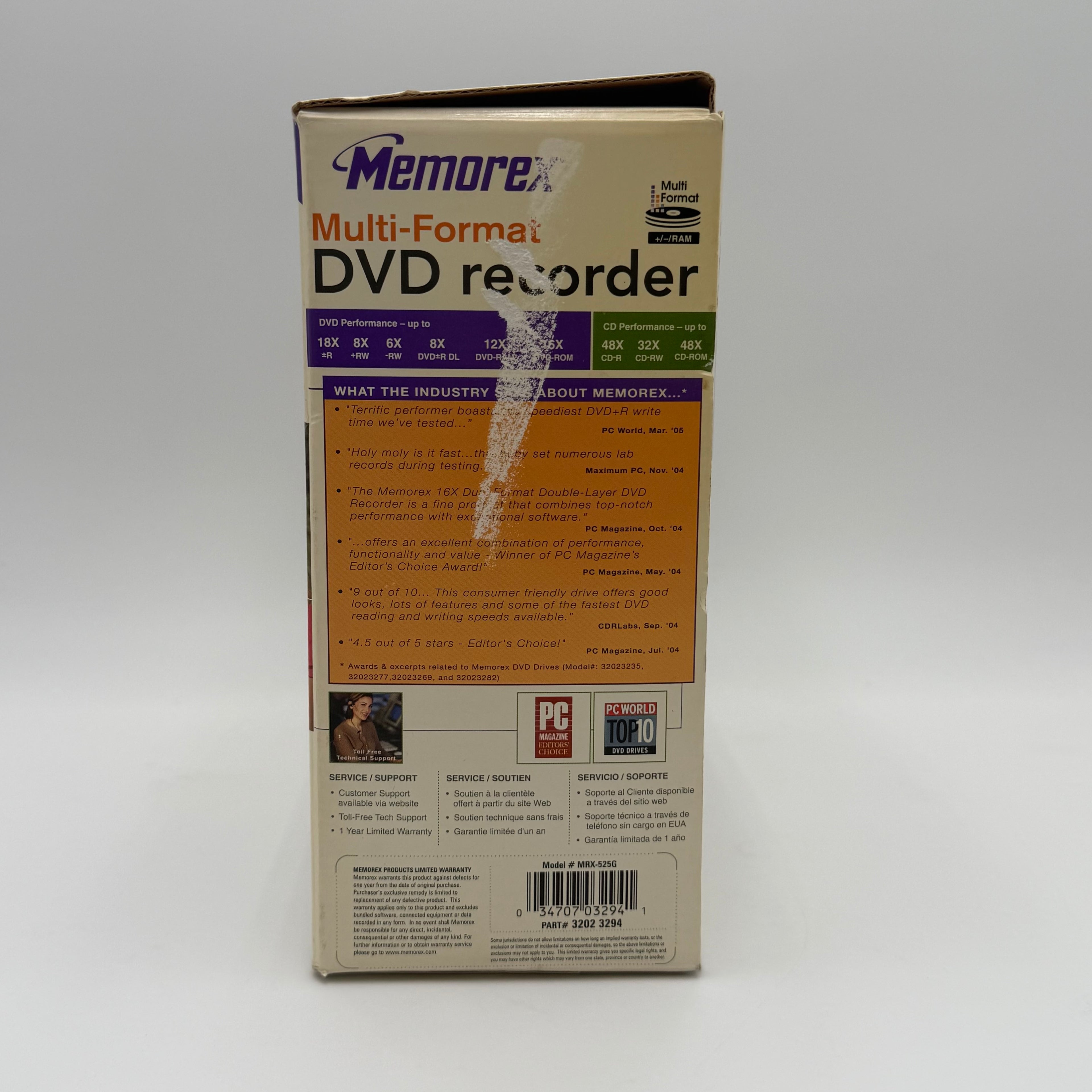 Memorex Multi Format DVD Recorder Silver New Open Box