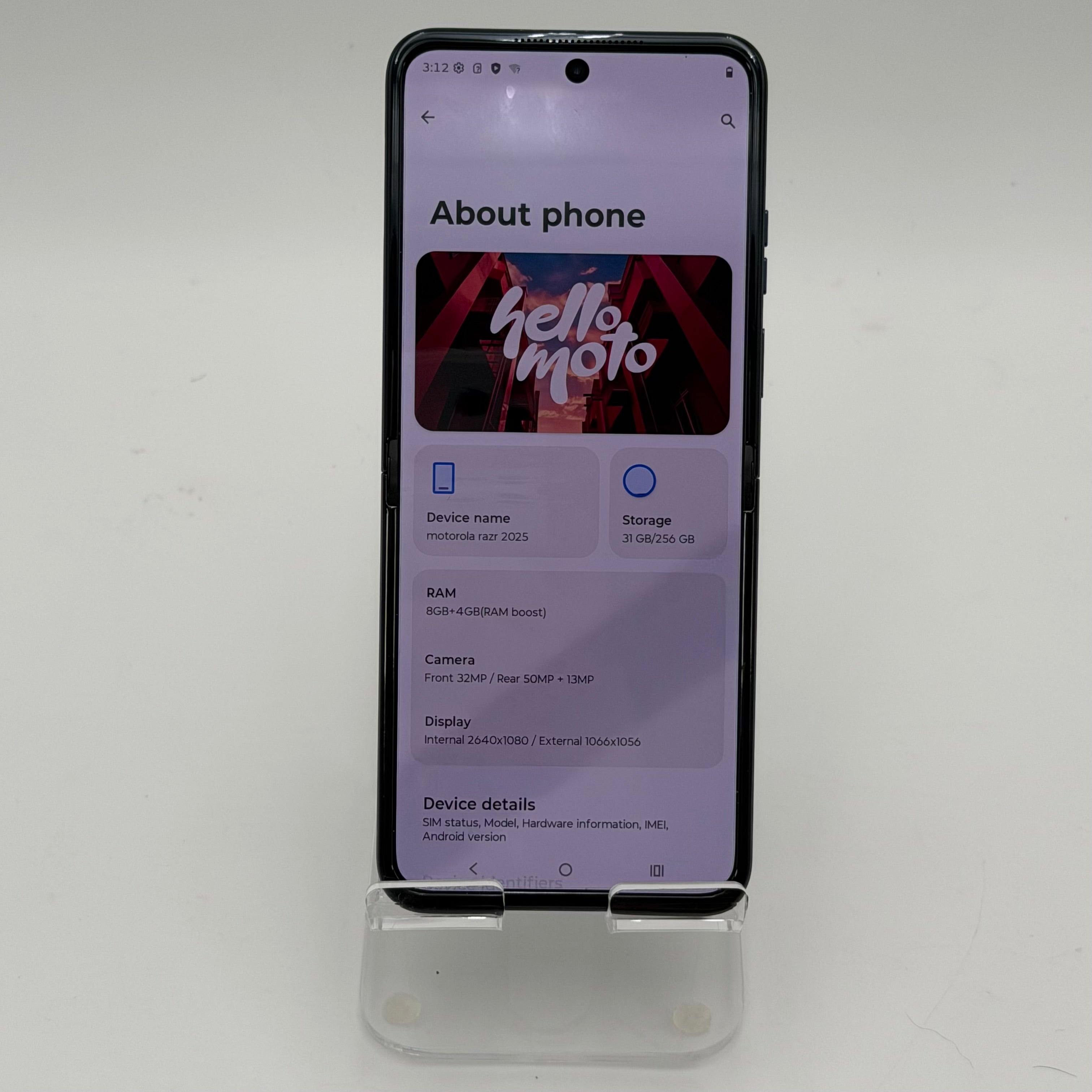 T-Mobile Motorola Razr 2025 256GB - Gibraltar Sea
