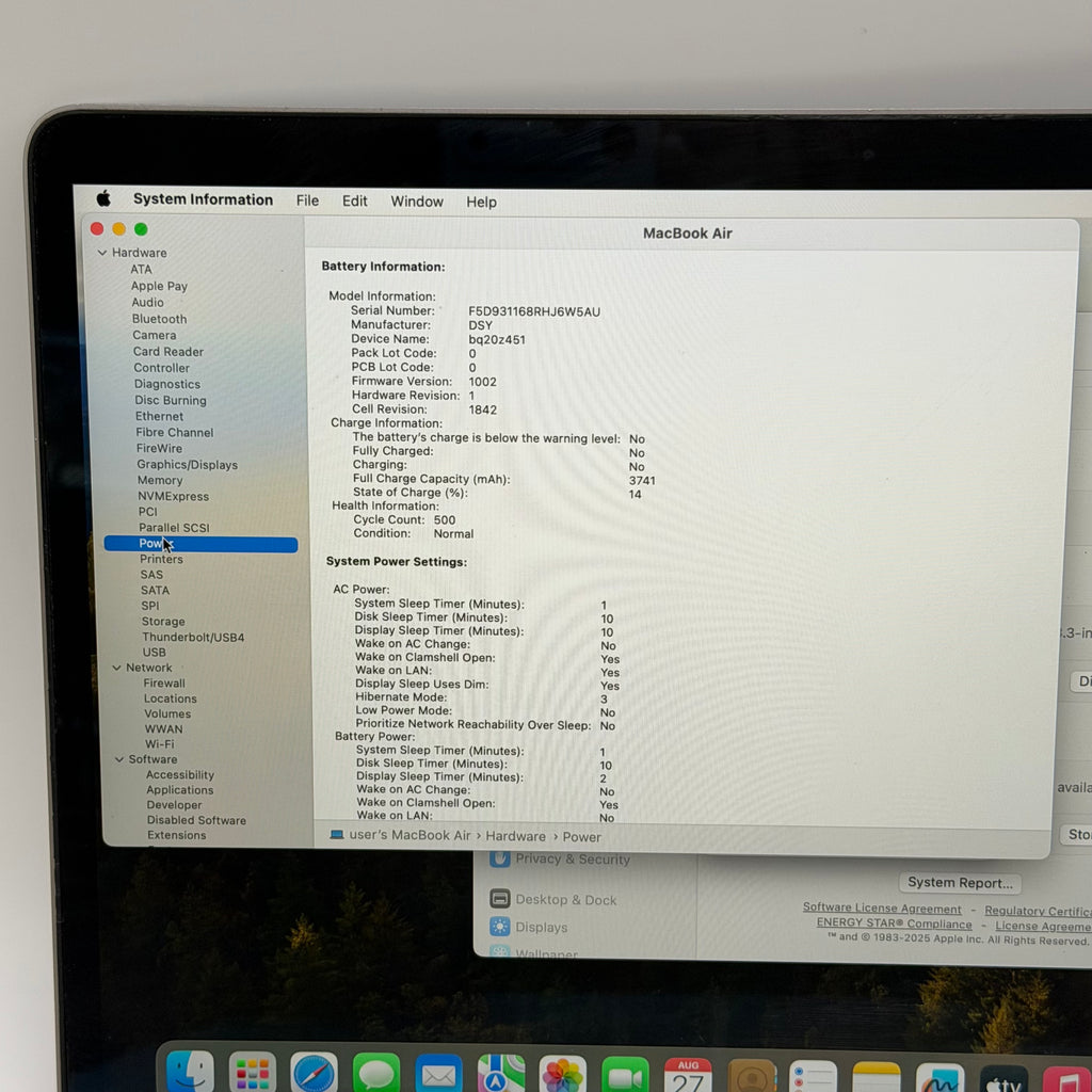 Apple MacBook Air 13" A1932 2019 Laptop Used - B