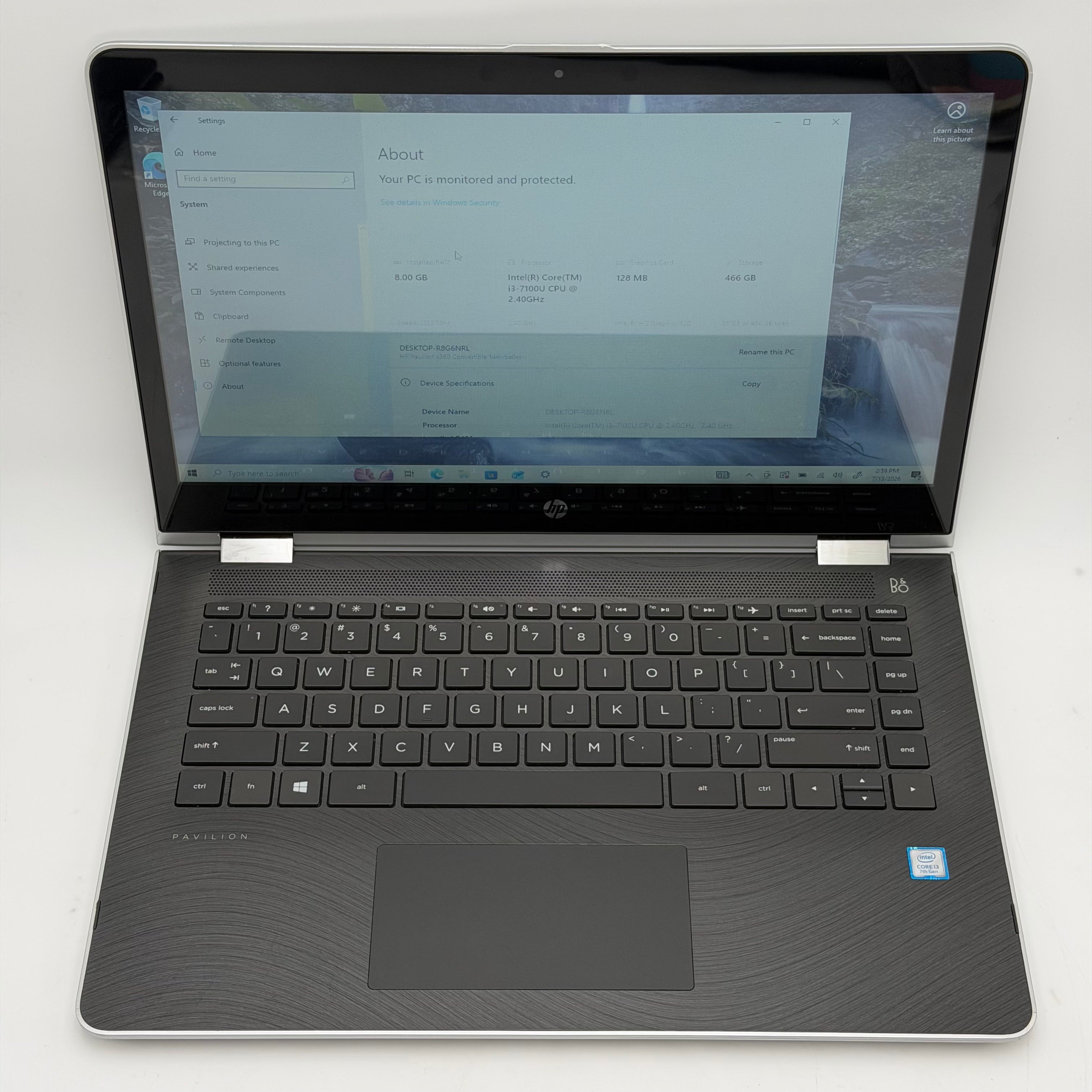 HP Pavilion x360m Convertible Touch screen 14m-ba013dx Core i3 8GB RAM 512GB 14-inch Laptop