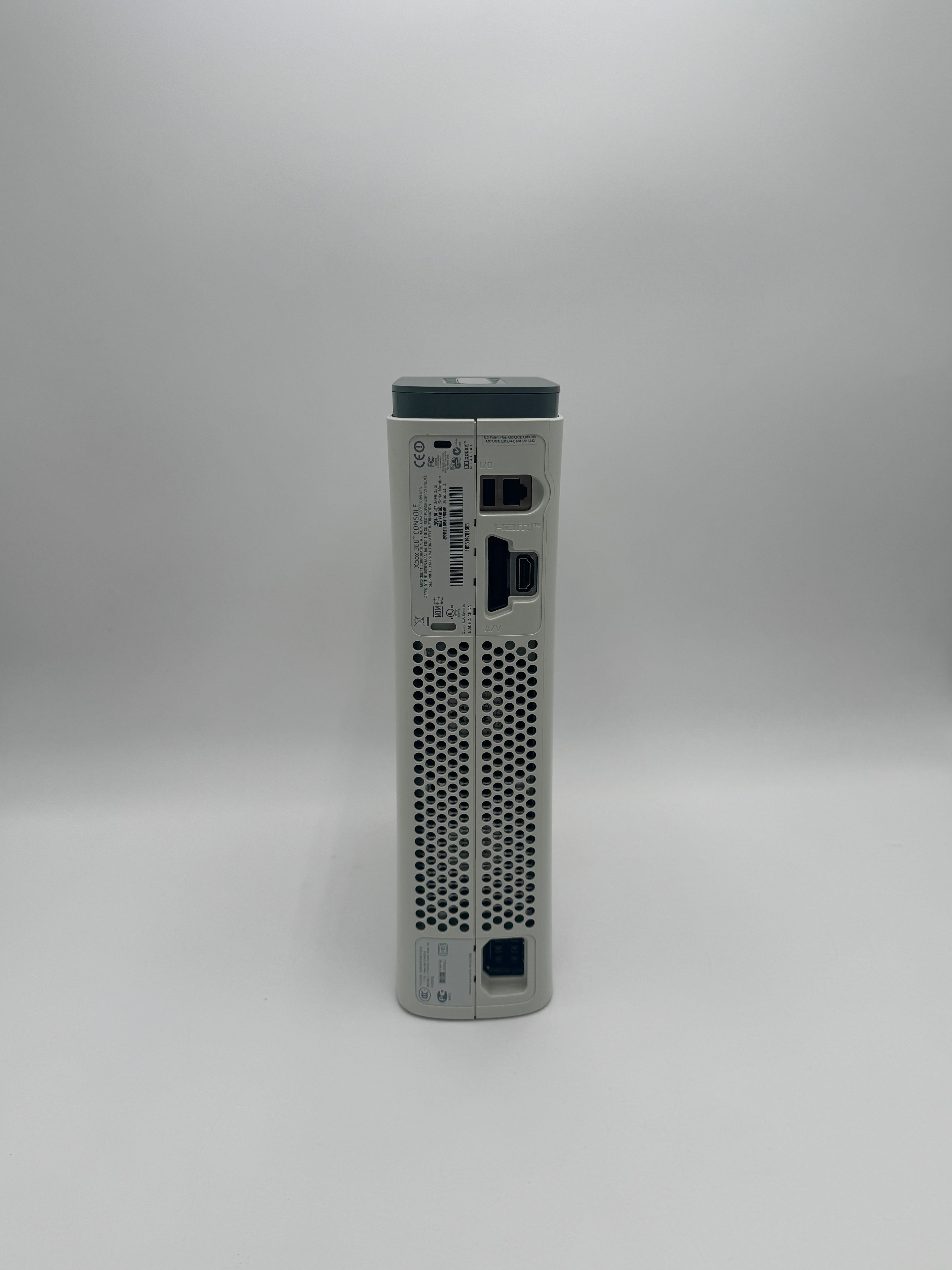 Untested Microsoft Xbox 360 (2005) White Video Game System - 128GB Console Only