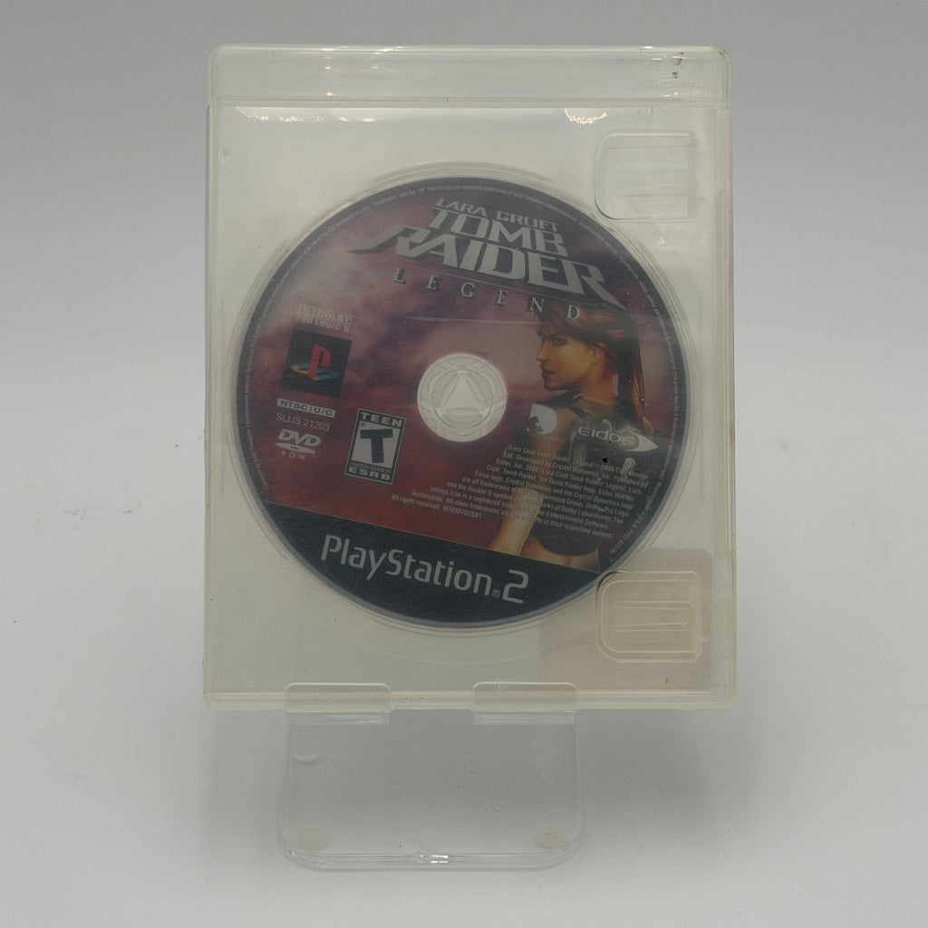 Lara Croft Tomb Raider Legend for Playstation 2 Black Video Game with Case Tested