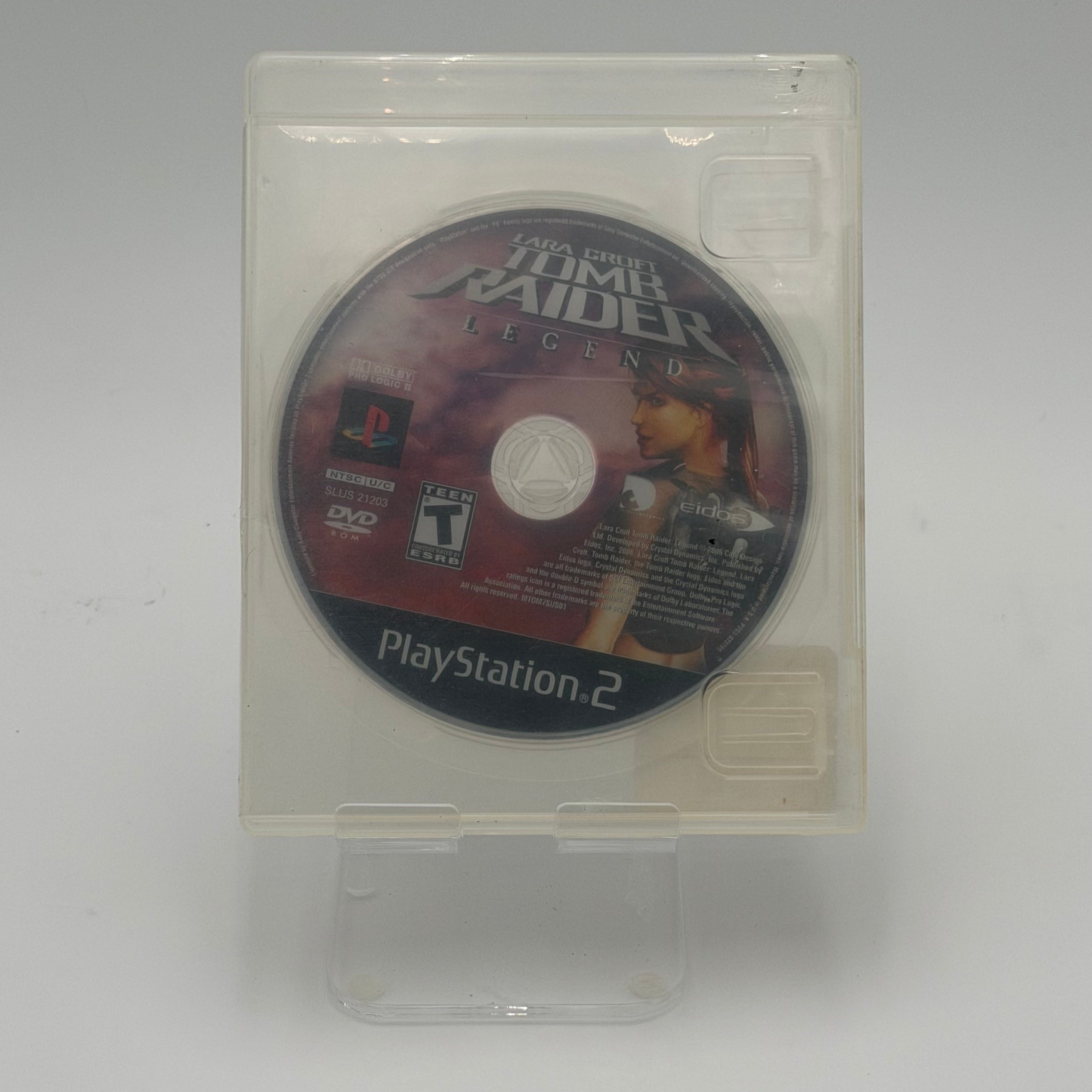 Lara Croft Tomb Raider Legend for Playstation 2 Black Video Game with Case Tested