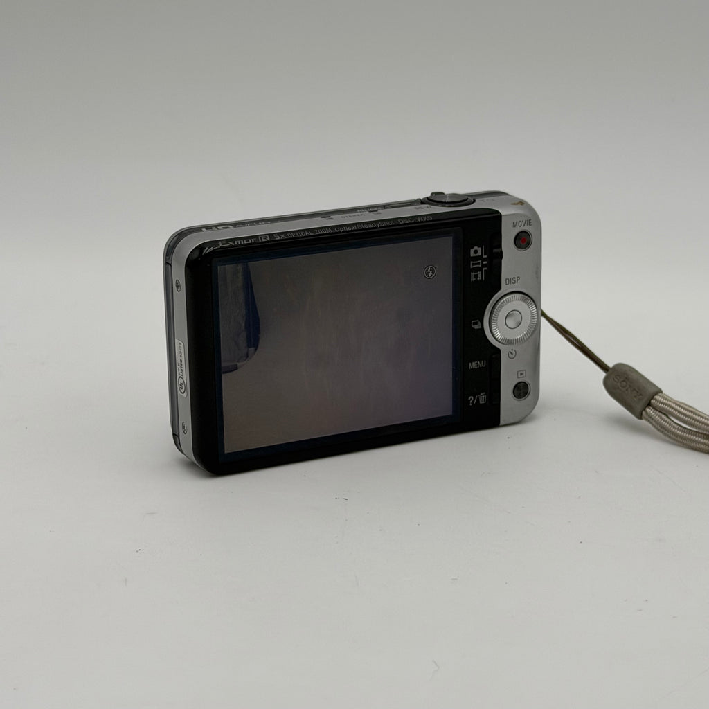 Sony Cyber-shot DSC-W7 Digital Camera - Silver with Charger + Bag