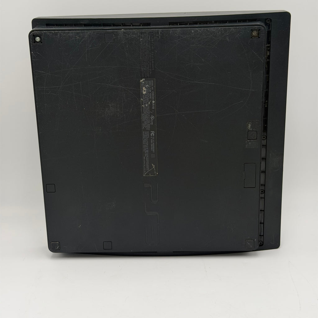 Sony PlayStation 3 Slim CECH-2001B Black Video Game System Broken