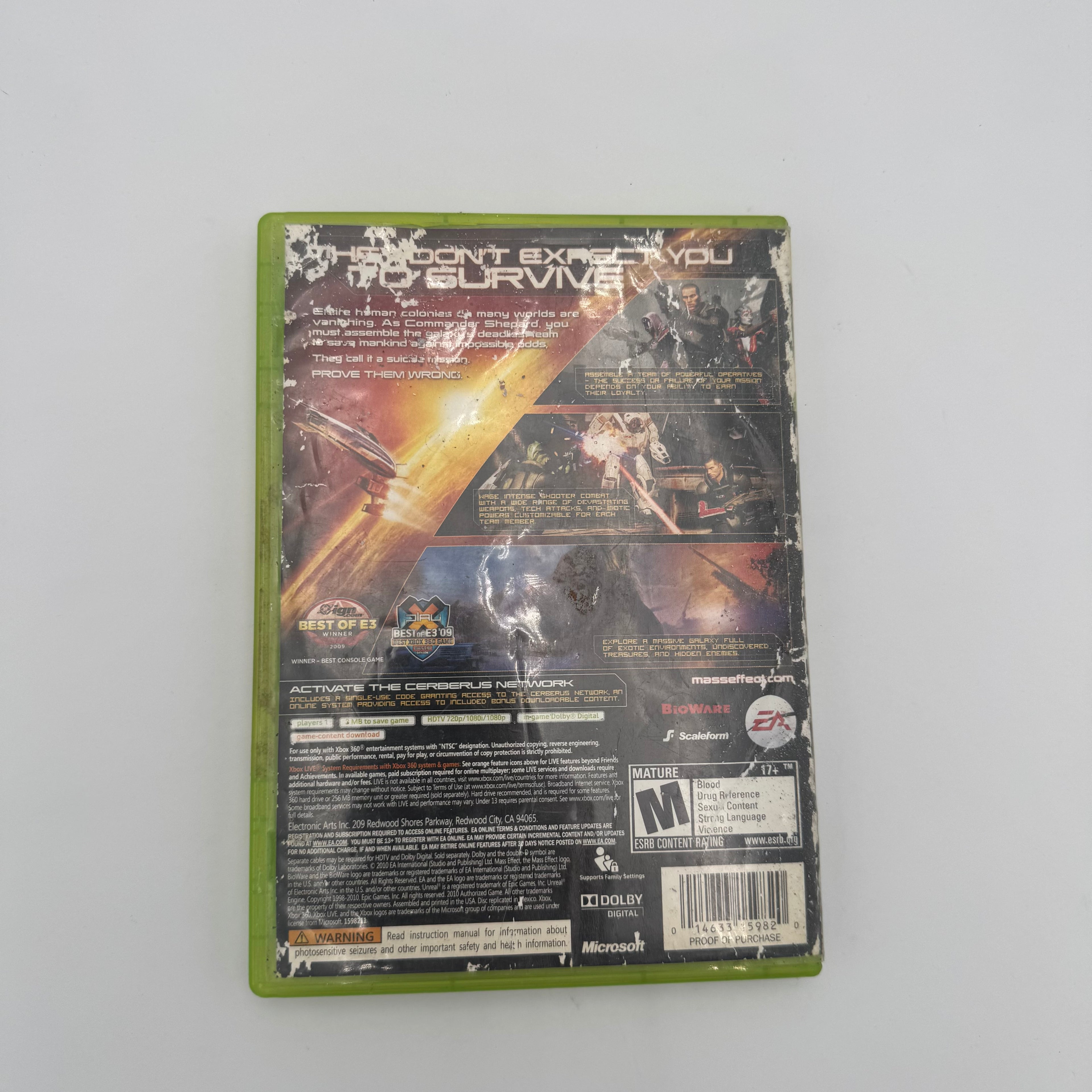 Mass Effect 2 (Xbox 360) Complete w/ Inserts CIB 2 Disc Set TESTED