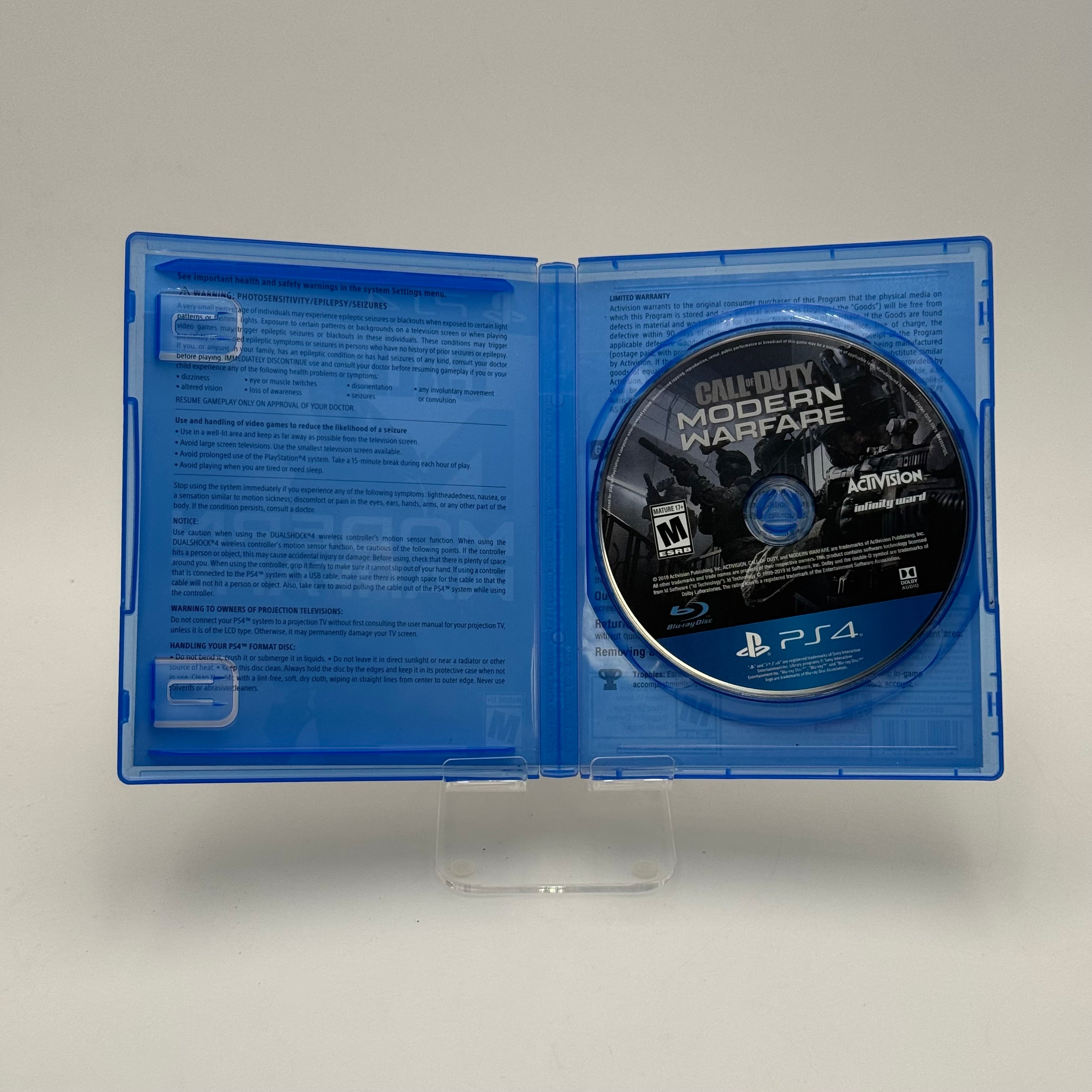 PlayStation 4 PS4 Call of Duty: Modern Warfare Video Game - Tested/Working