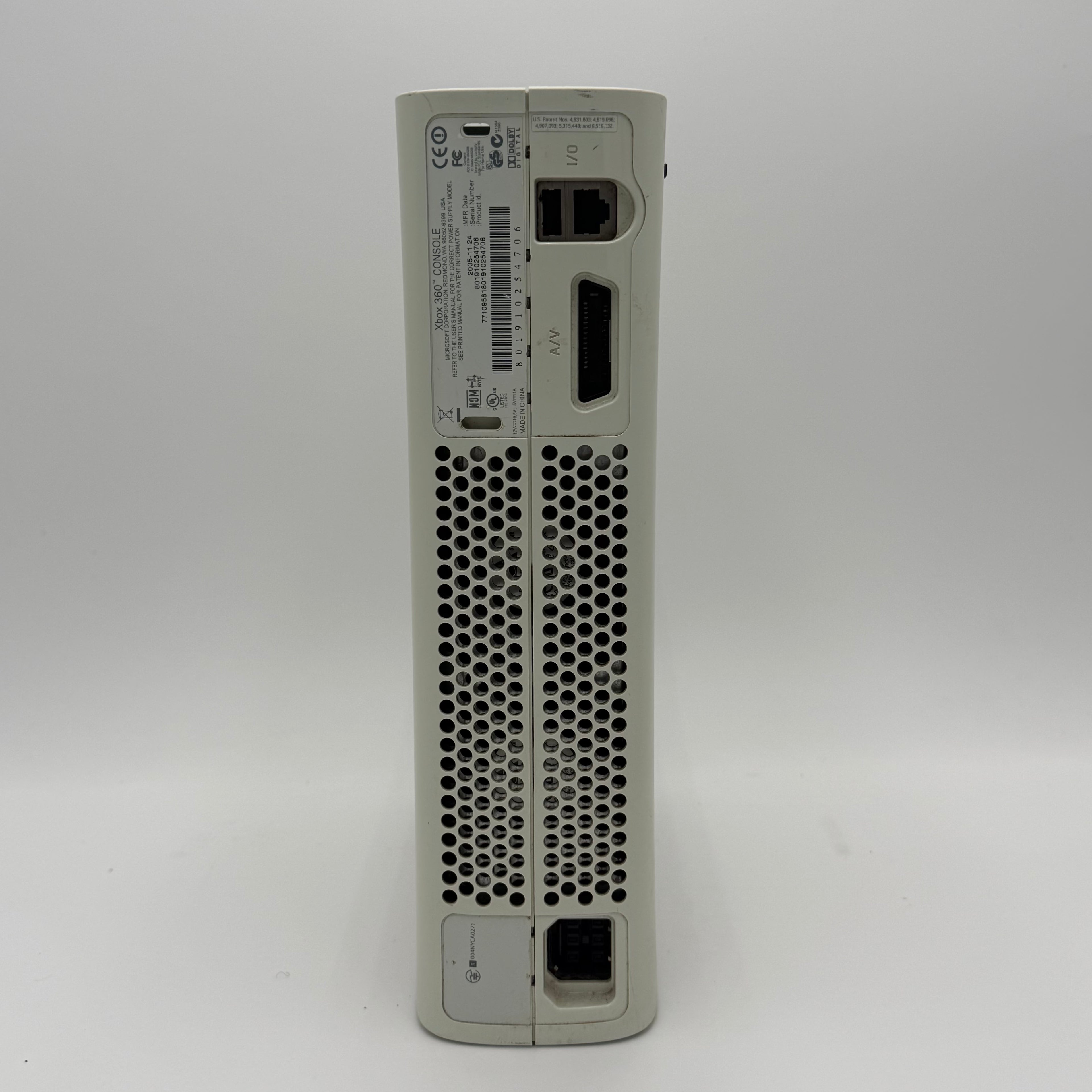 Microsoft Xbox 360 2005 Video Game System - White - Broken