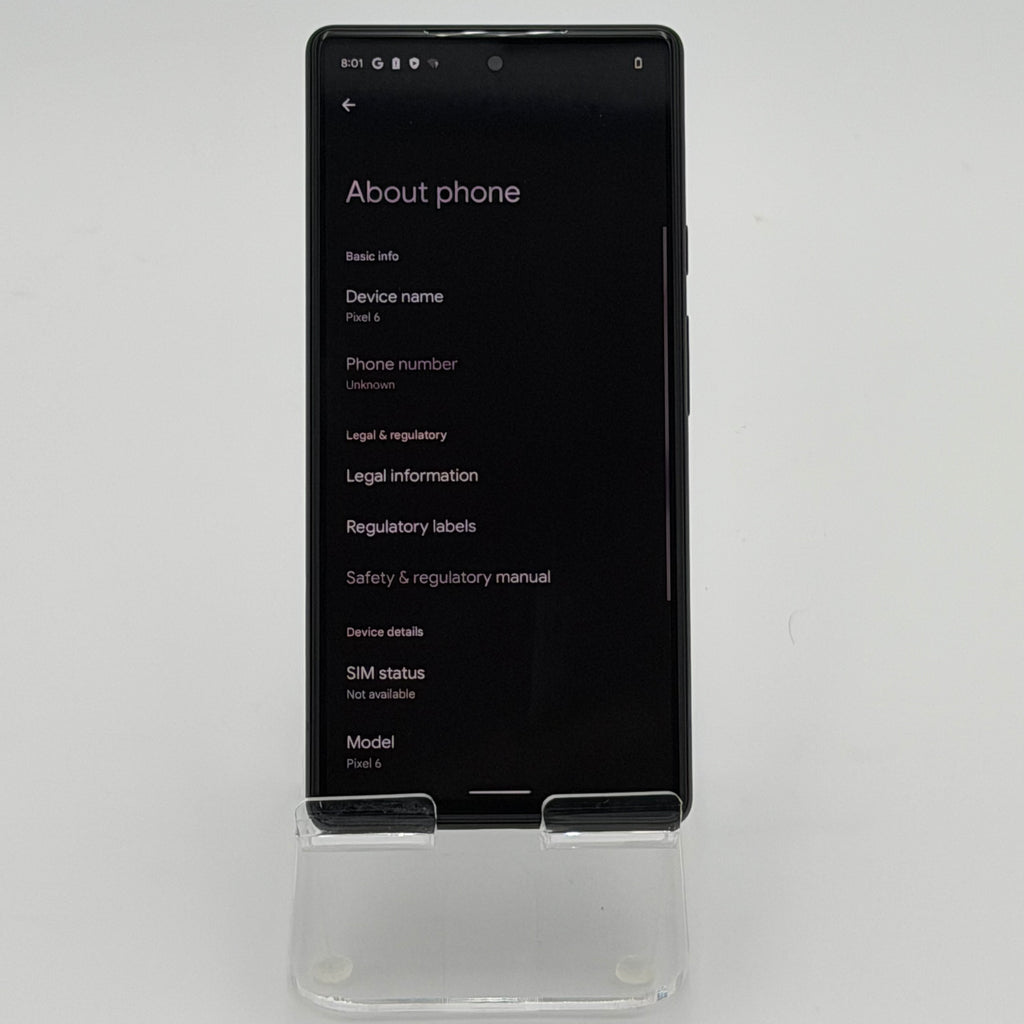 Google Pixel 6 128GB Unlocked Smartphone - Black
