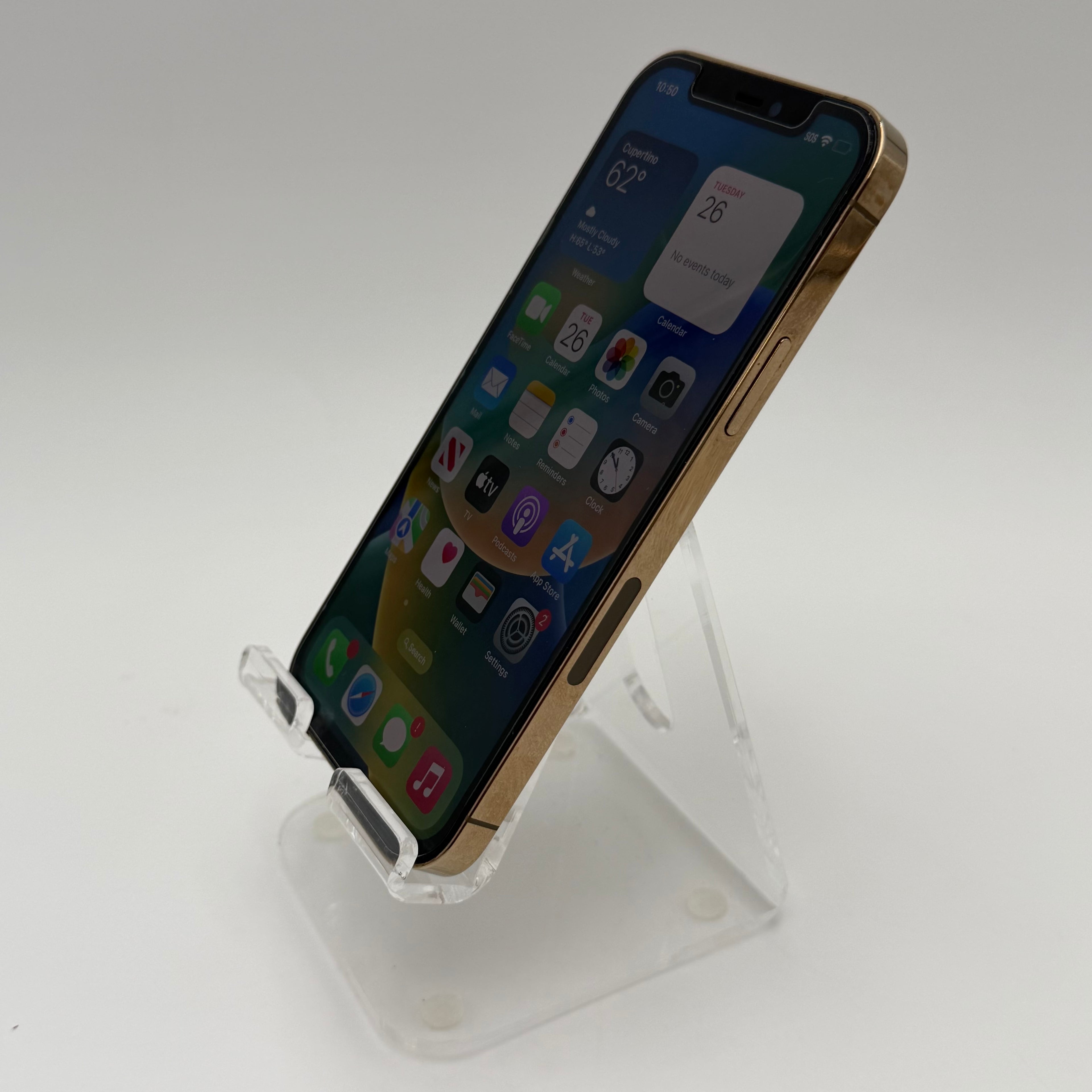 Broken AT&T Apple iPhone 12 Pro 128GB Gold - 87% BH