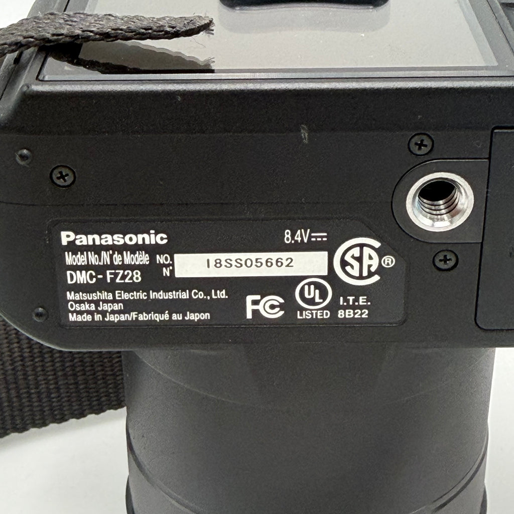 Panasonic DMC-FZ28 Digital Camera Black Used - B