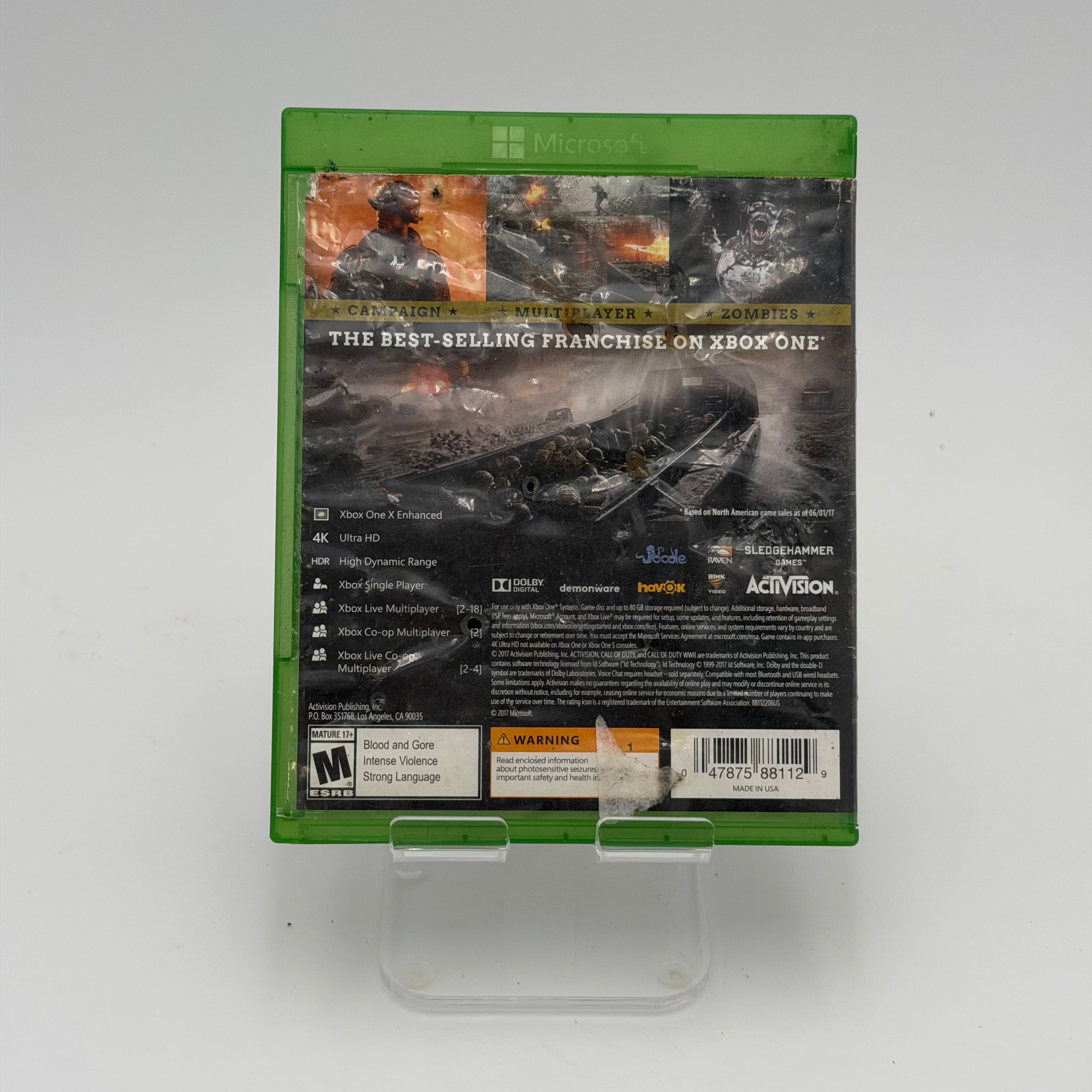 Call of Duty: WWII (Microsoft Xbox One, 2017) - Complete