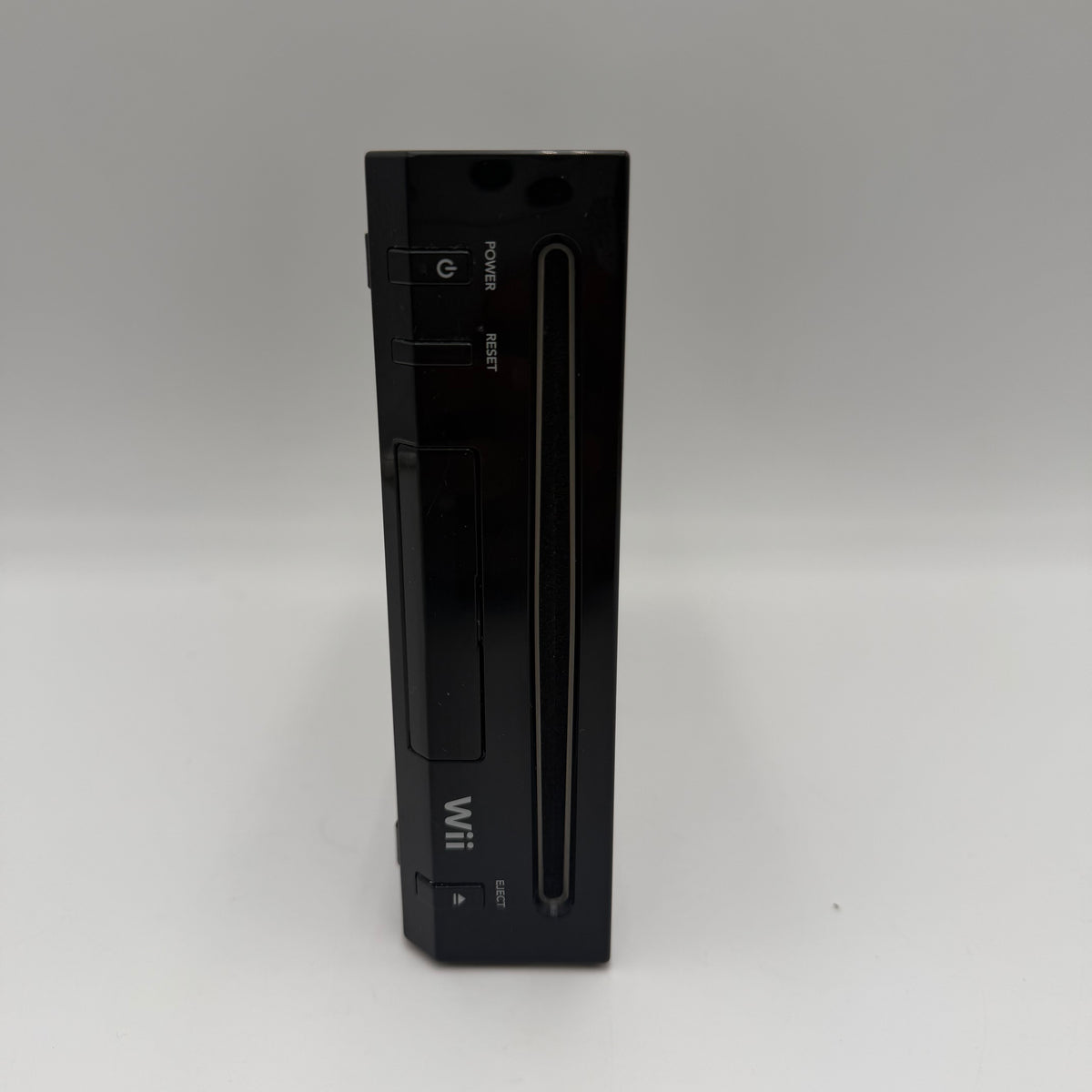 Nintendo Wii Black with 2 controllers + Cables + Wheel