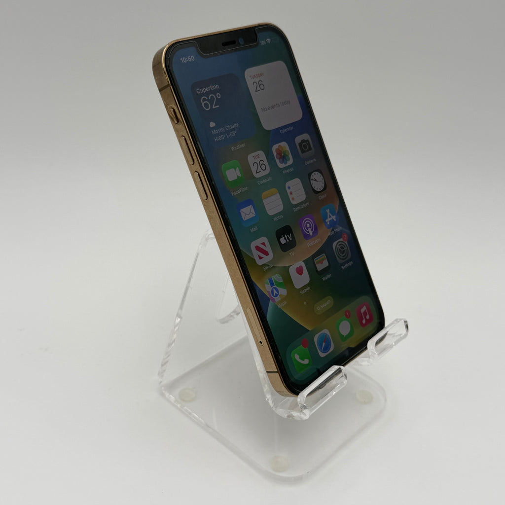 Broken AT&T Apple iPhone 12 Pro 128GB Gold - 87% BH