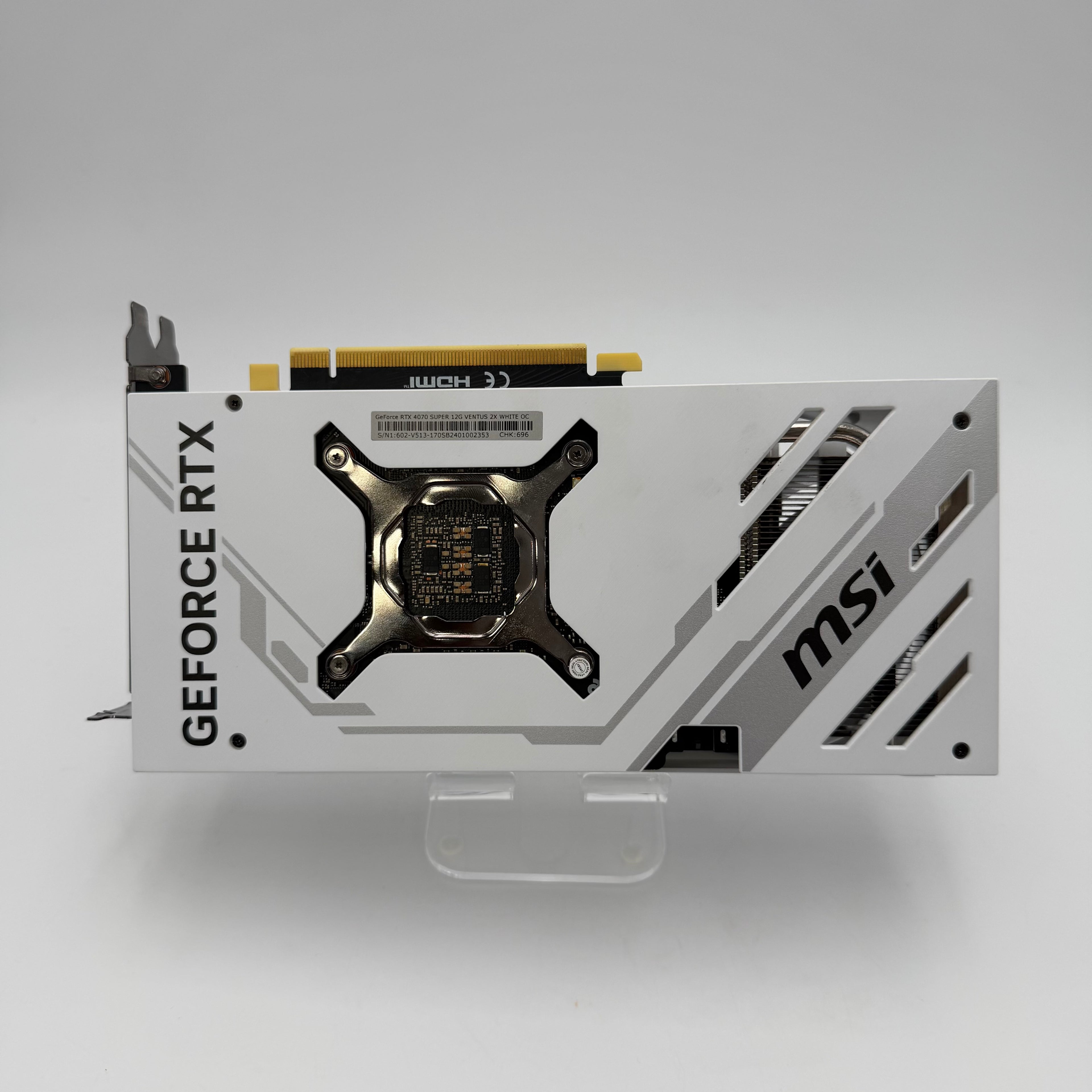 MSI GeForce RTX 4070 SUPER White Graphics Card - Tested/Working