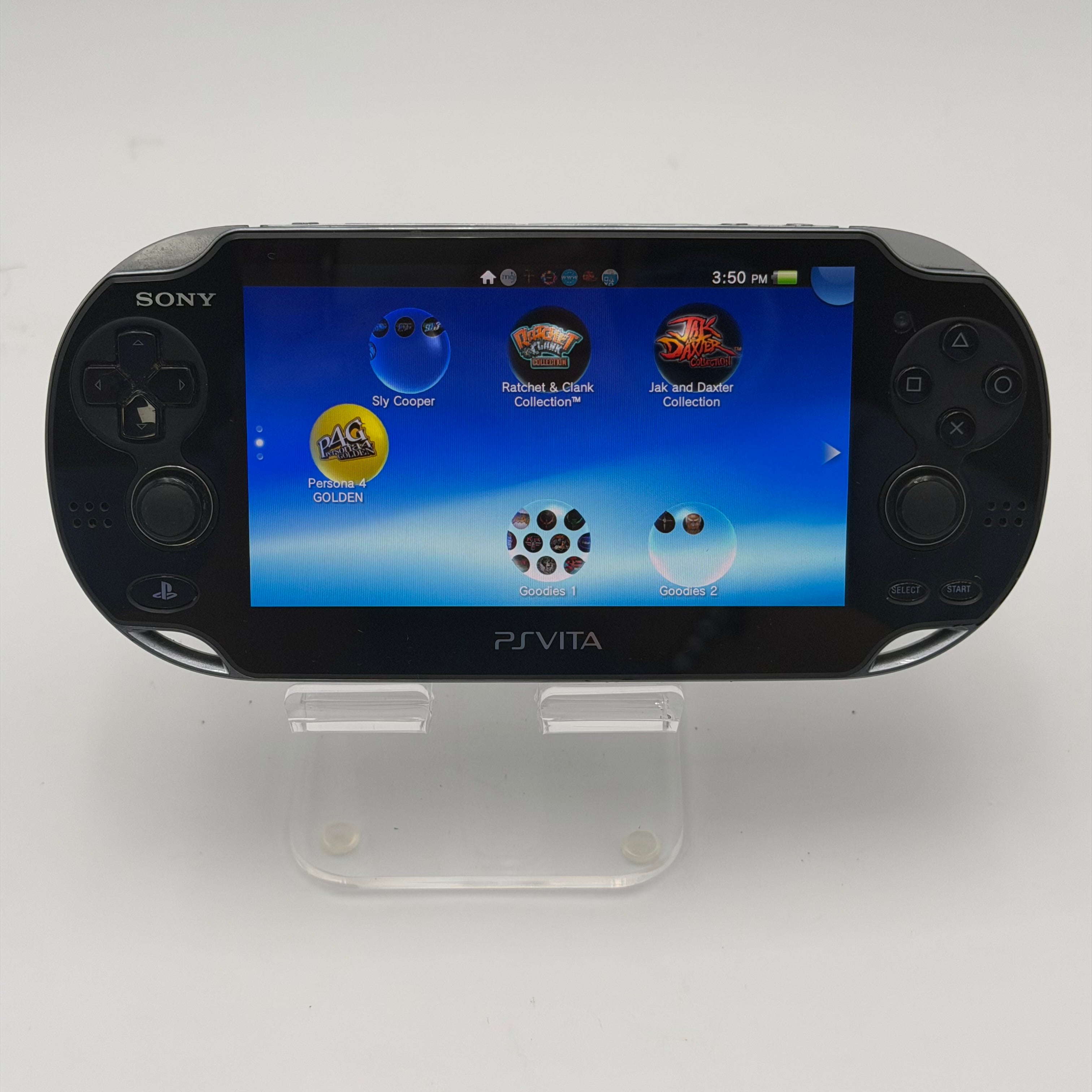 modded PS Vita PCH-1001 Piano Black Handheld Console Wi-Fi Headphone Jack Read