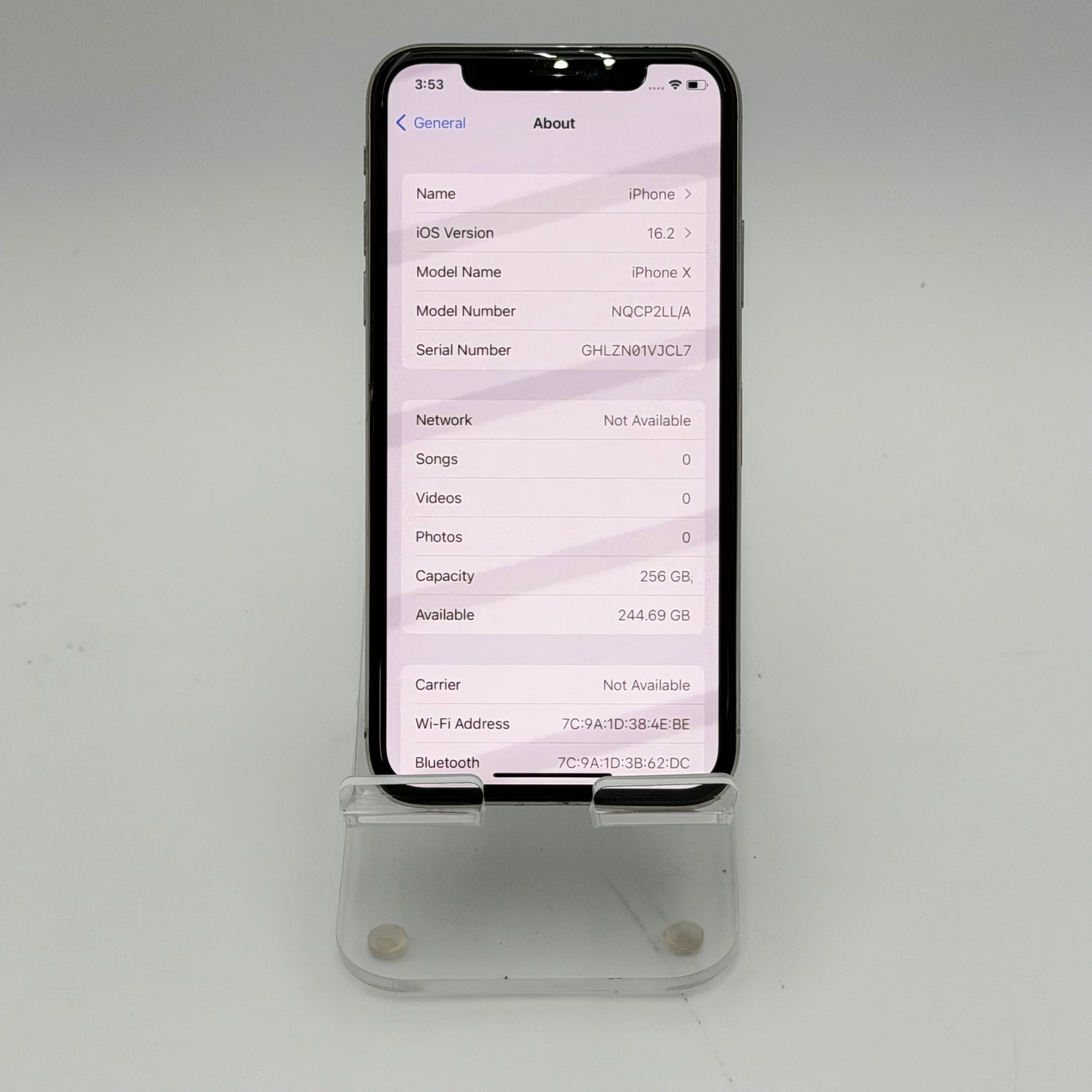 Apple iPhone X 256GB White Unlocked Used - A Smartphone