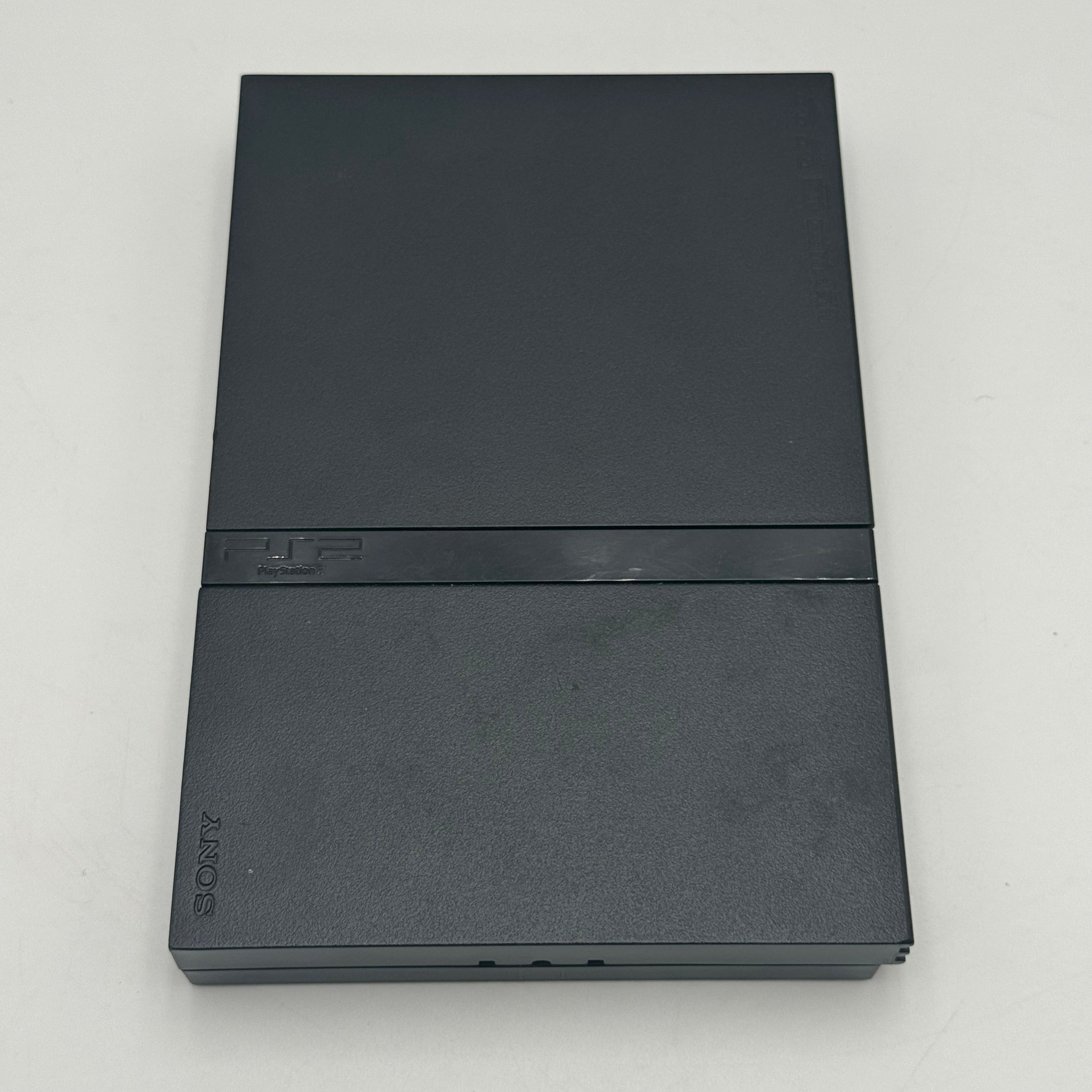 Broken Sony PlayStation 2 Slim (SCPH-75001) w/Power Cord Unreadable Disc