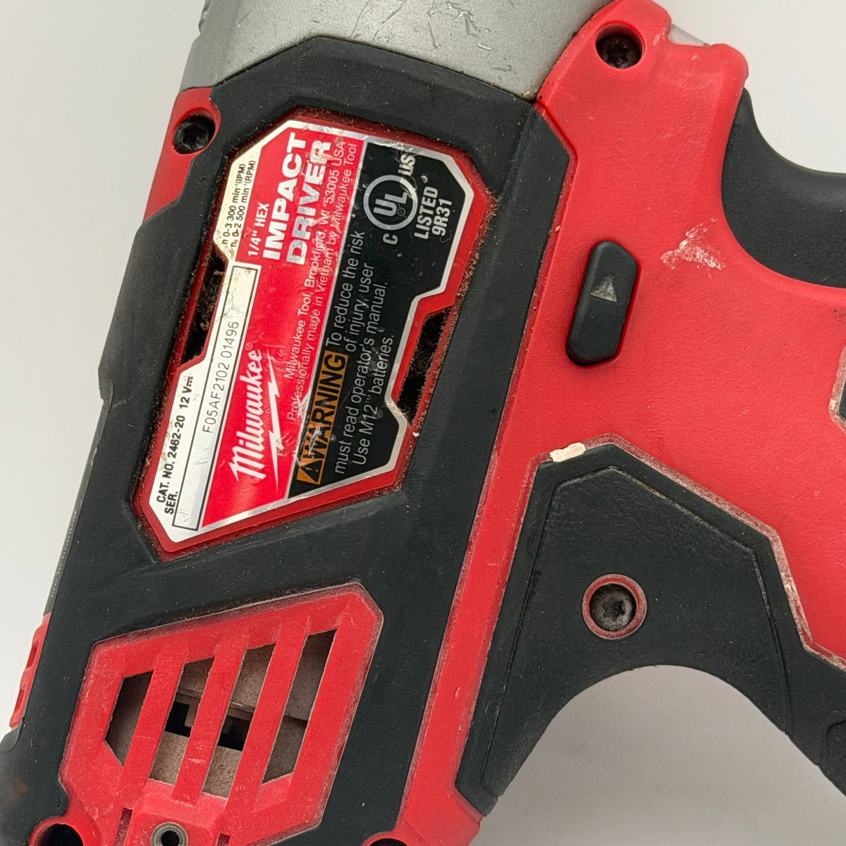 Milwaukee Hammer Drill Driver Power Tool Red Used - A