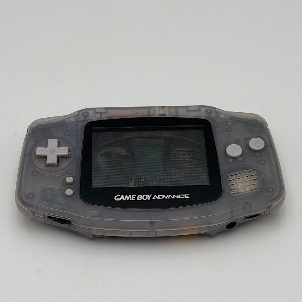Nintendo Game Boy Advance AGB-001 Clear Handheld Console
