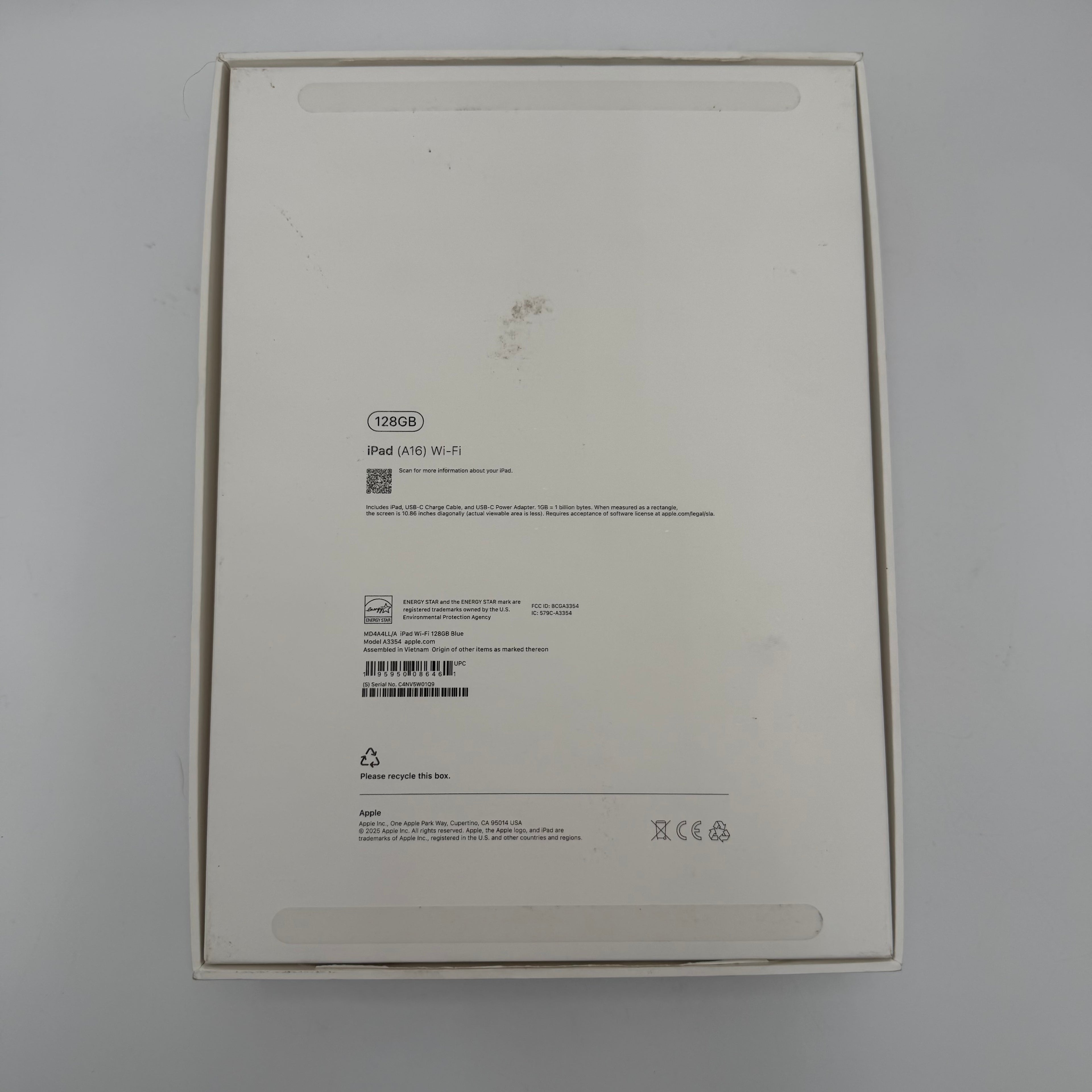 Apple iPad (11th Gen) A16 (2025) 128GB Wi-Fi Only Tablet