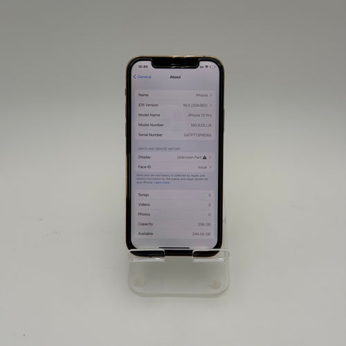 Broken AT&T Apple iPhone 12 Pro 128GB Gold - 87% BH