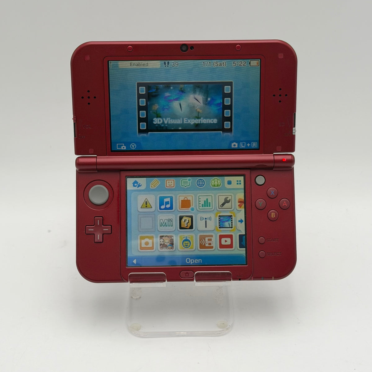 Nintendo 3DS XL (SPR-003) Red Used Fully Functional Power Cable