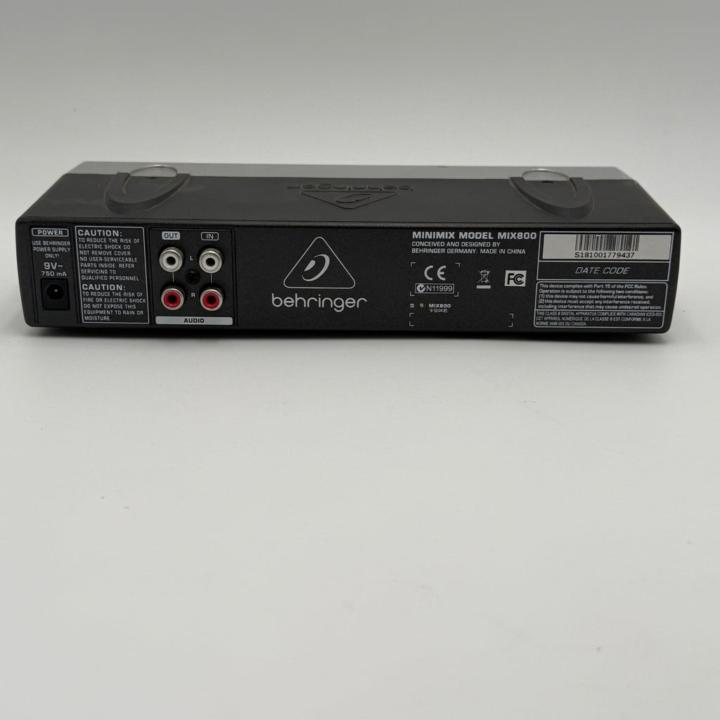 Behringer Minimix Mix800 Ultra-Compact Karaoke Machine w/ Power Cord Used Tested