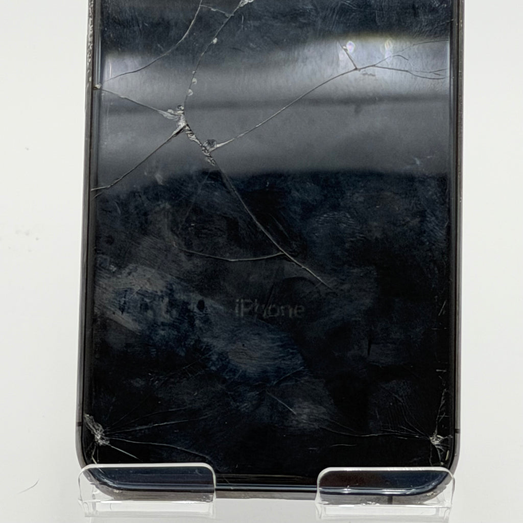 Broken Unlocked Apple iPhone XS Max - 64GB - Space Gray - Cracked Screen - No Charge