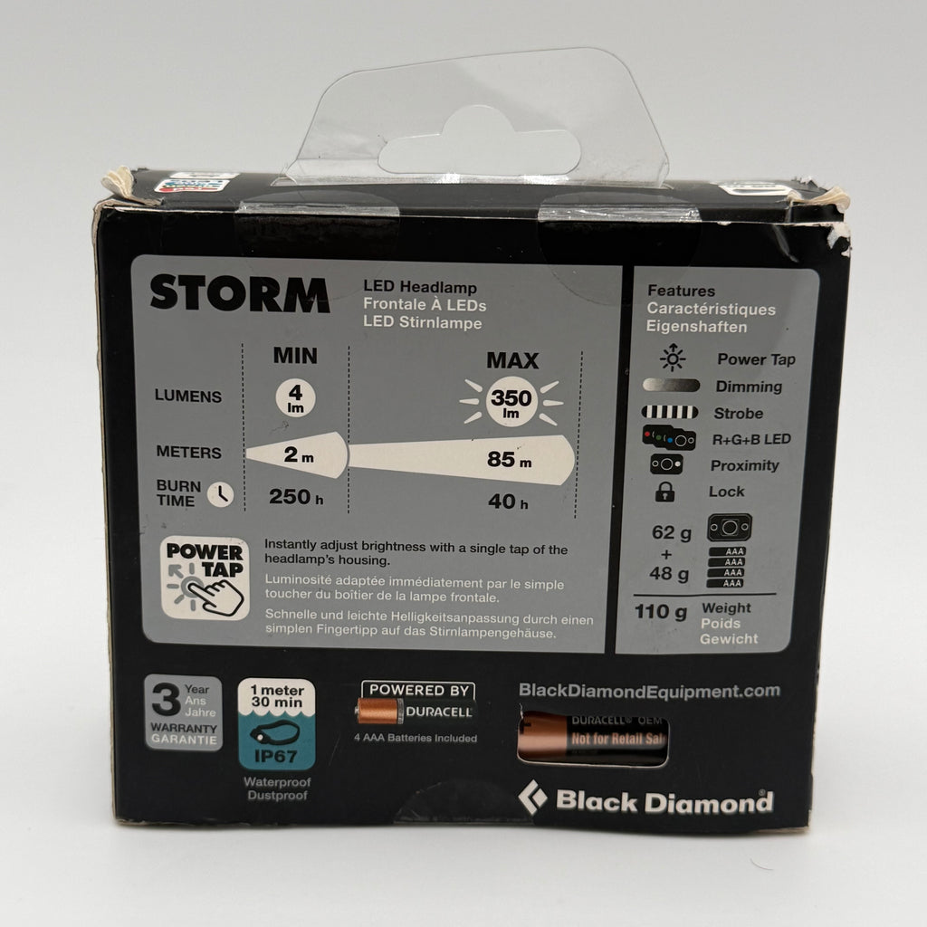 Black Diamond Storm 350 Lumen Headlamp Red - New In Box