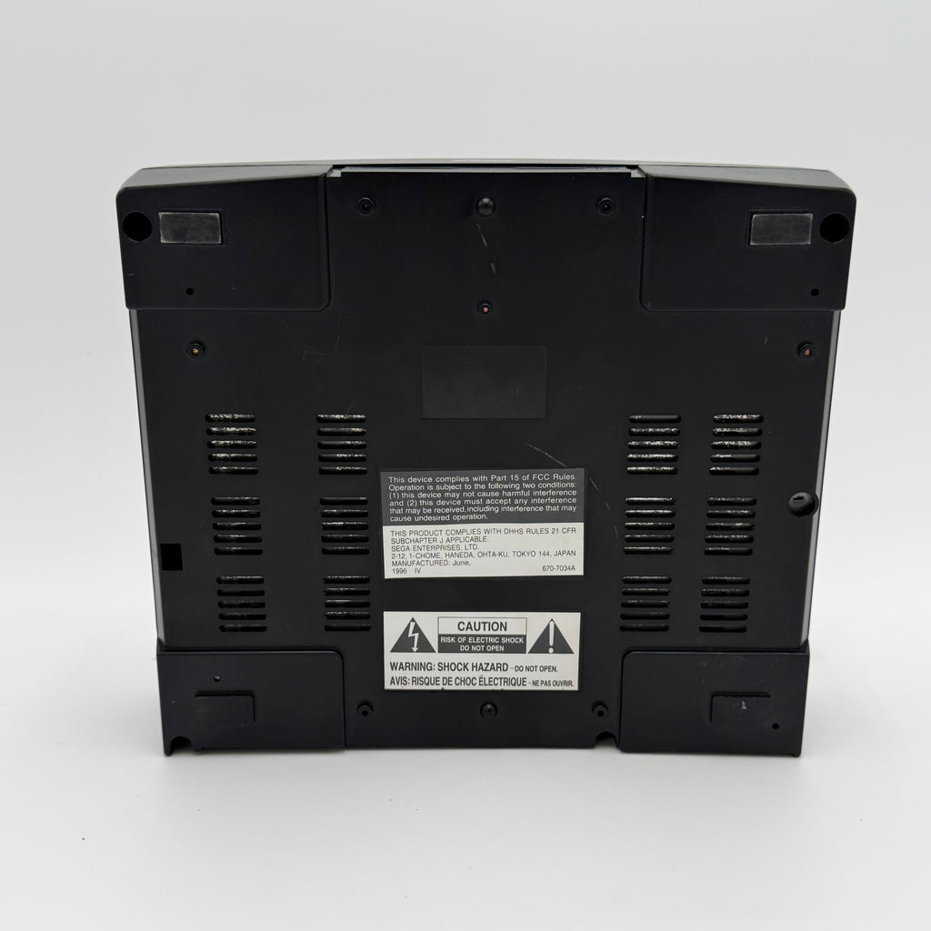 Sega Saturn 1994 Video Game Console - Black, Broken, For Parts