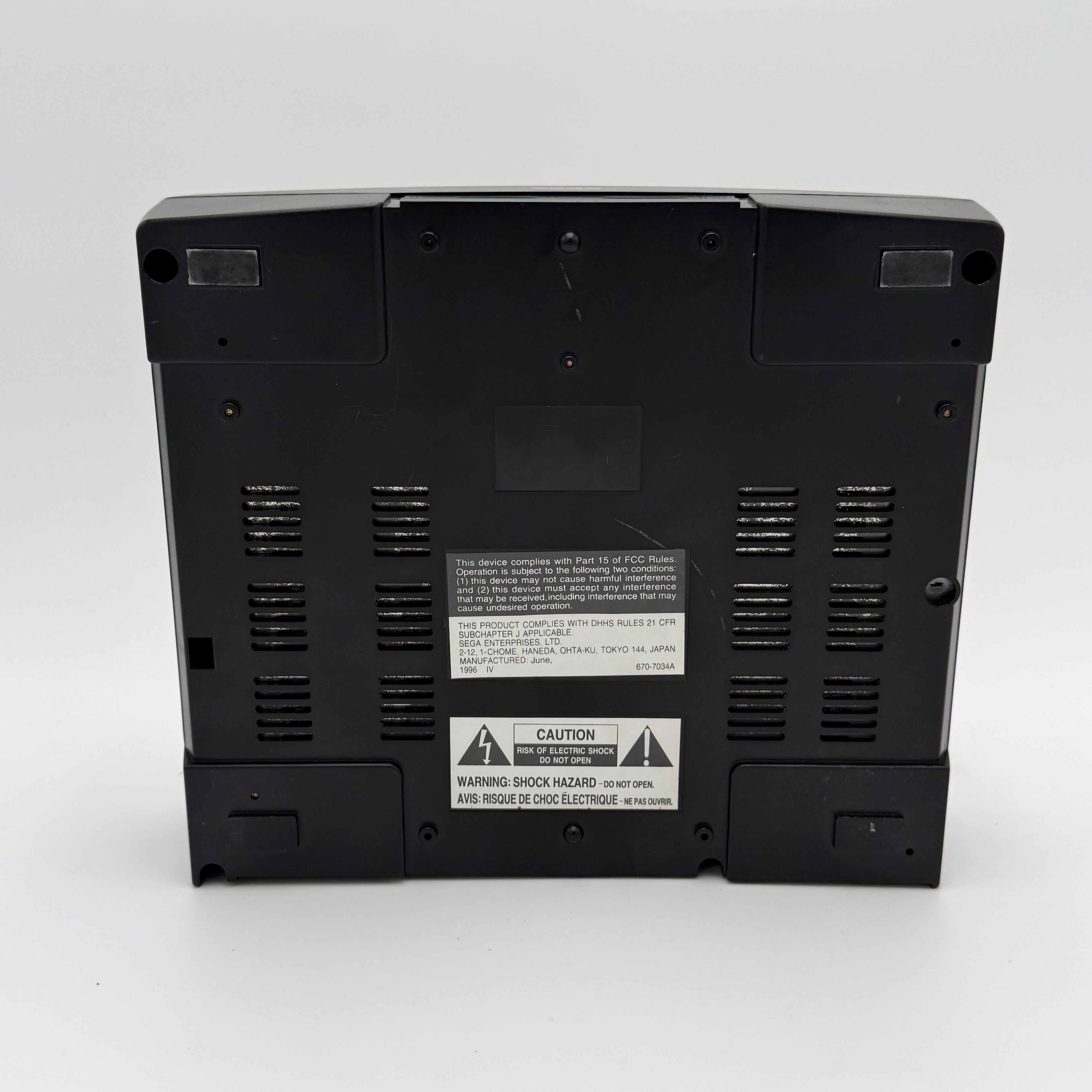 Sega Saturn 1994 Video Game Console - Black, Broken, For Parts