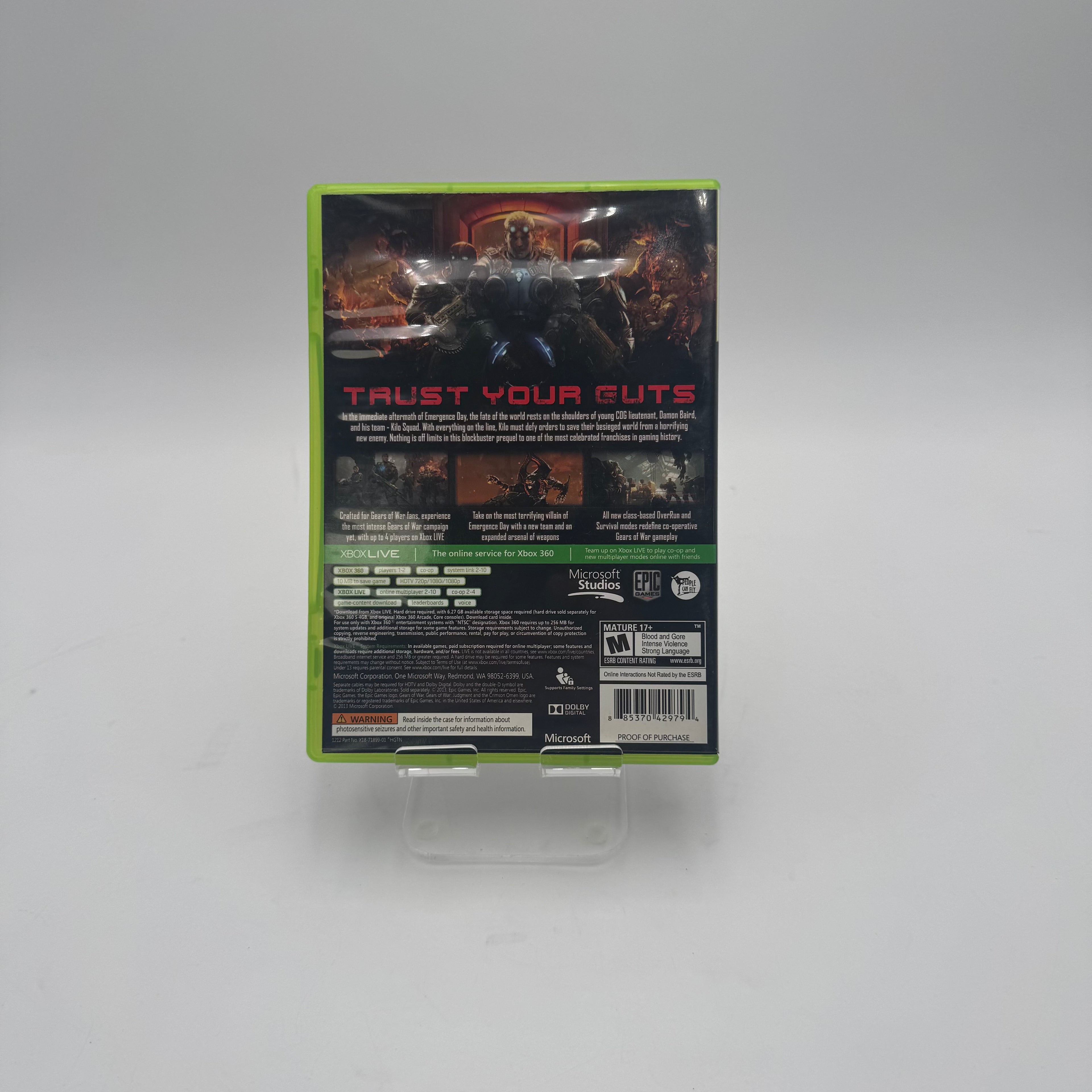 Microsoft Xbox 360 Gears of War: Judgment Video Game - Great Condition
