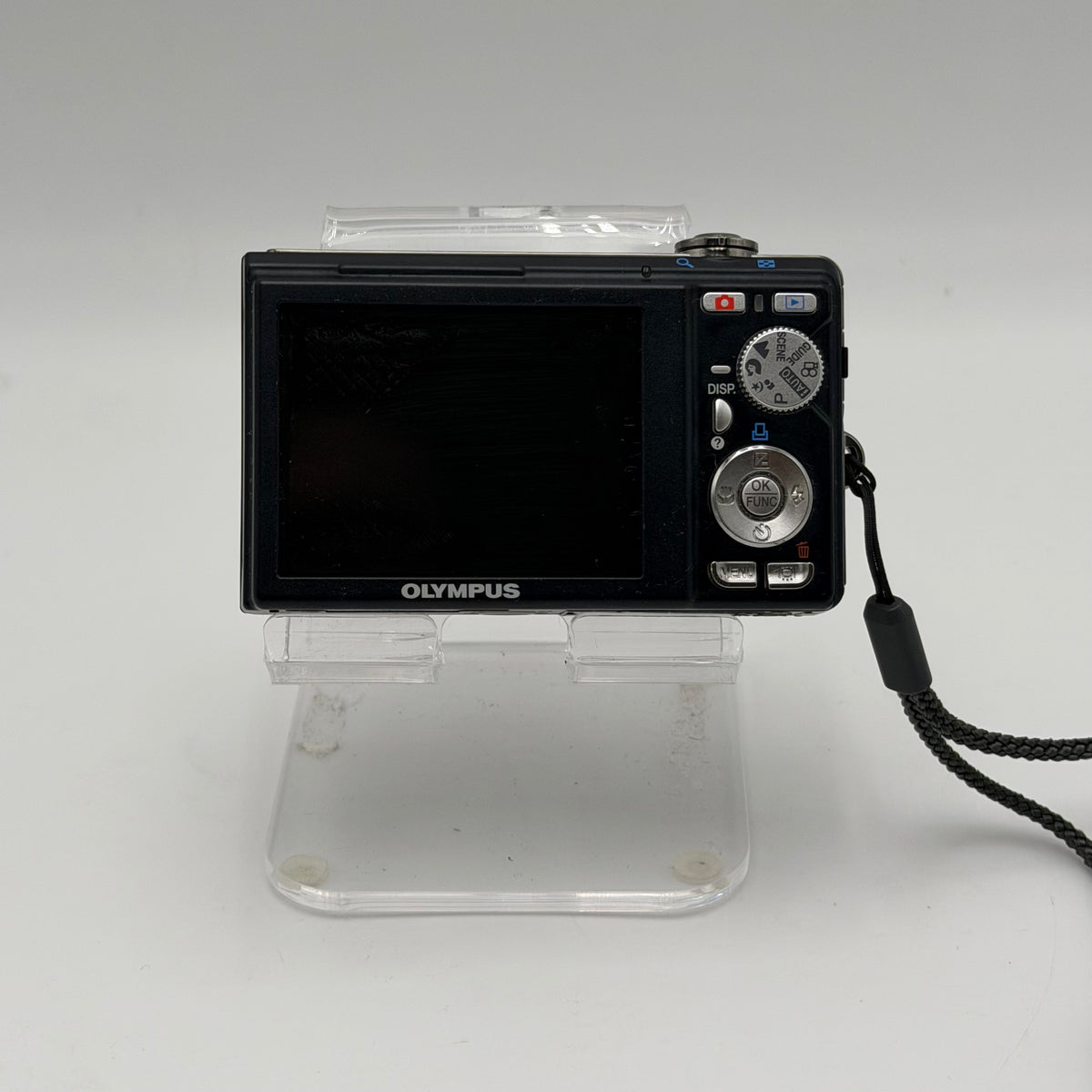 Olympus FE-370 Digital Camera Black Used A Lens Clear Flash Functional