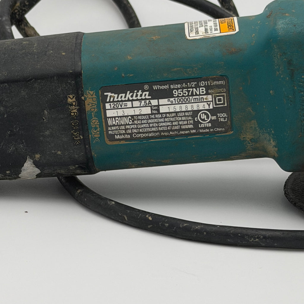 Makita 9557NB 4 1/2" Wheel Power Tool - Used - B - Green