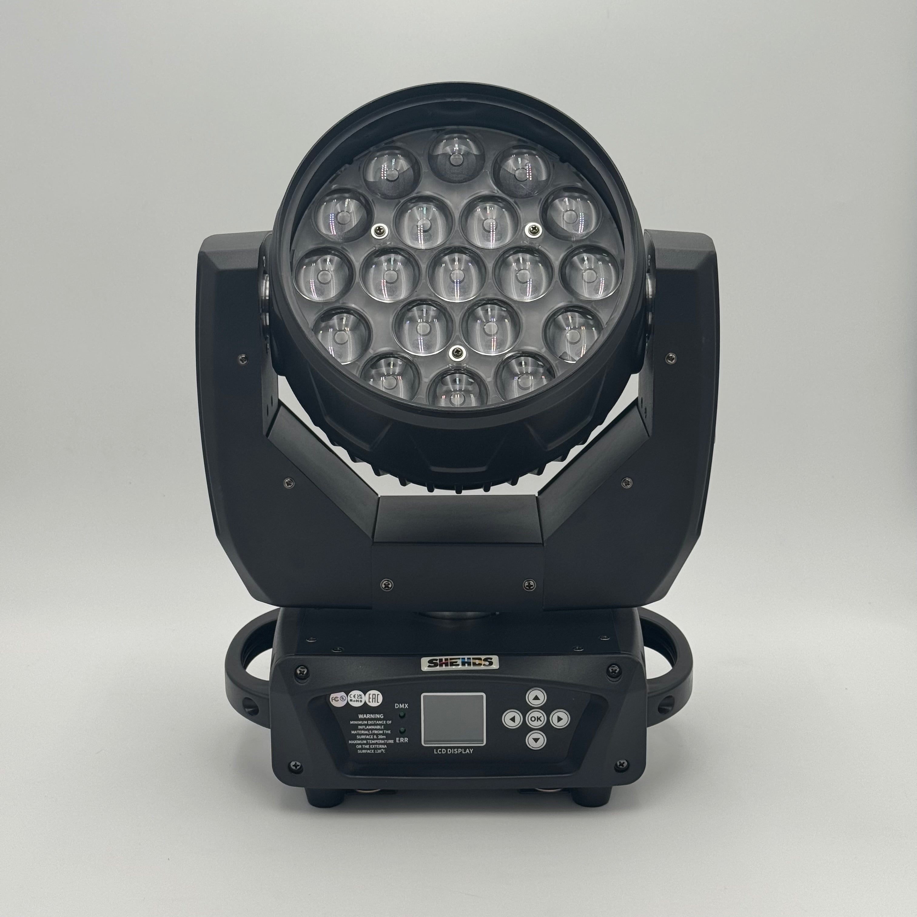 SHEHDS LED SHE-BWBE1915D Moving Head Light 19x15 RGBW, Pre-Owned