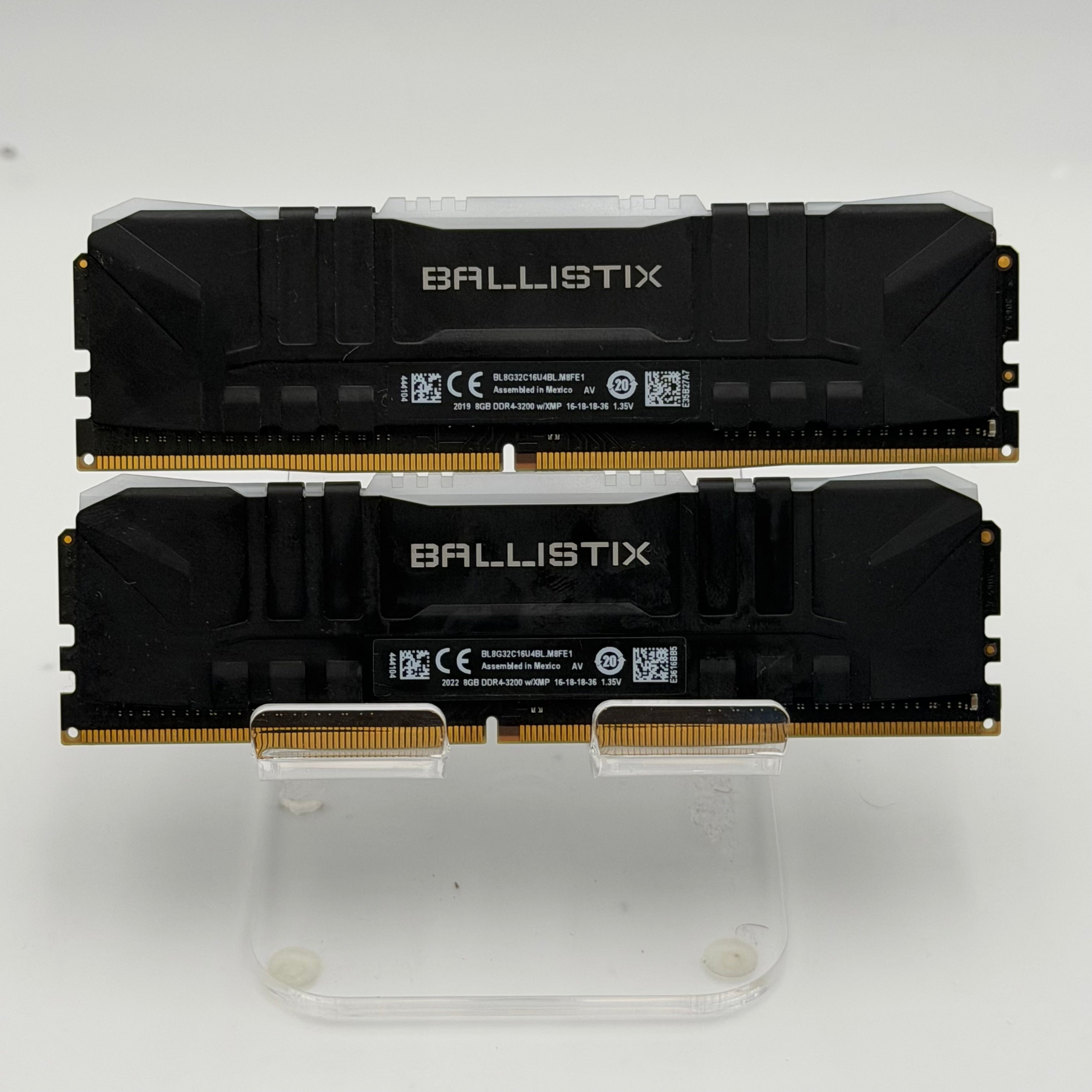 Crucial Ballistix 16GB (2x8GB) DDR4 3200MHz RGB RAM Black BL8G32C16U4B