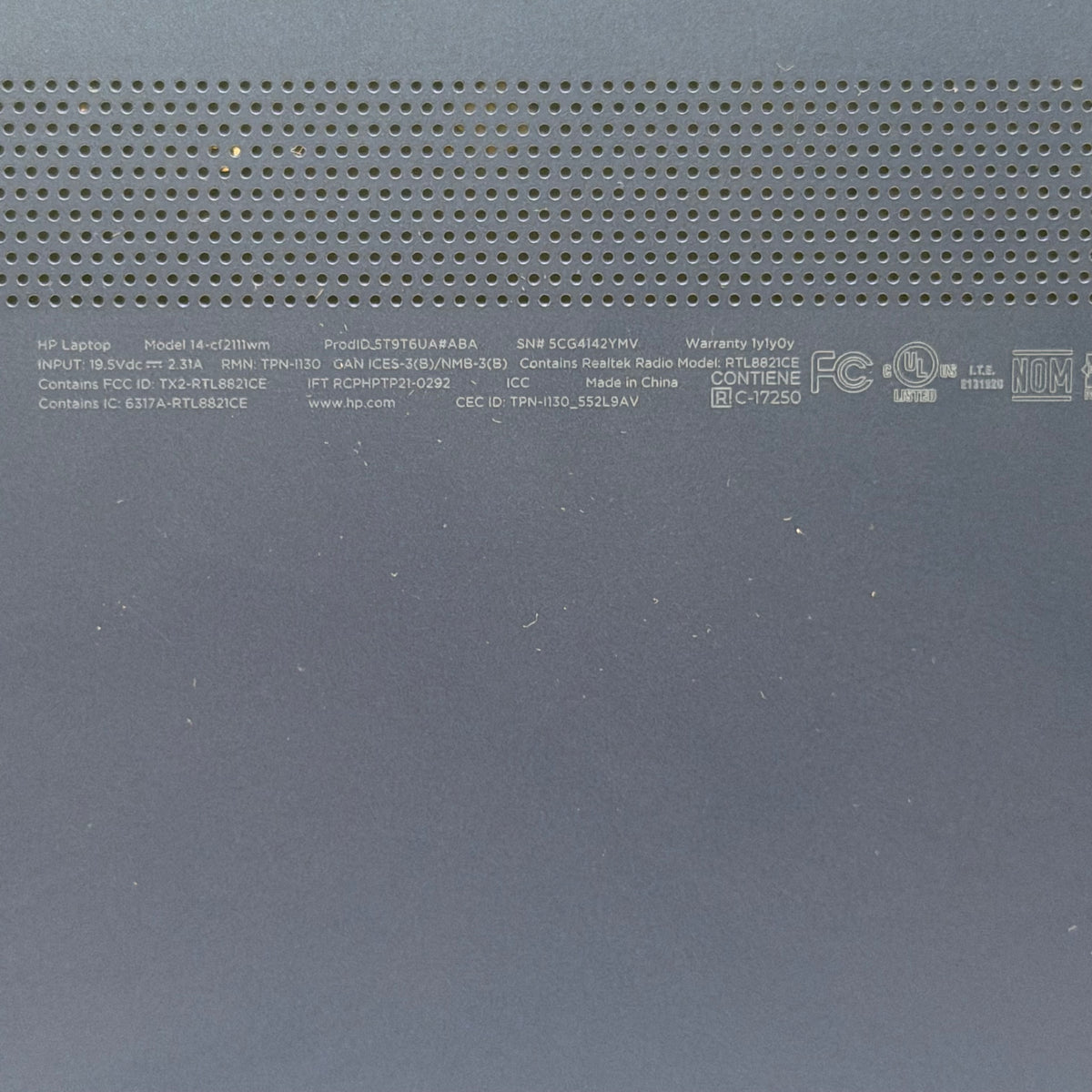HP 14-cf2111wm Laptop - Used A Blue