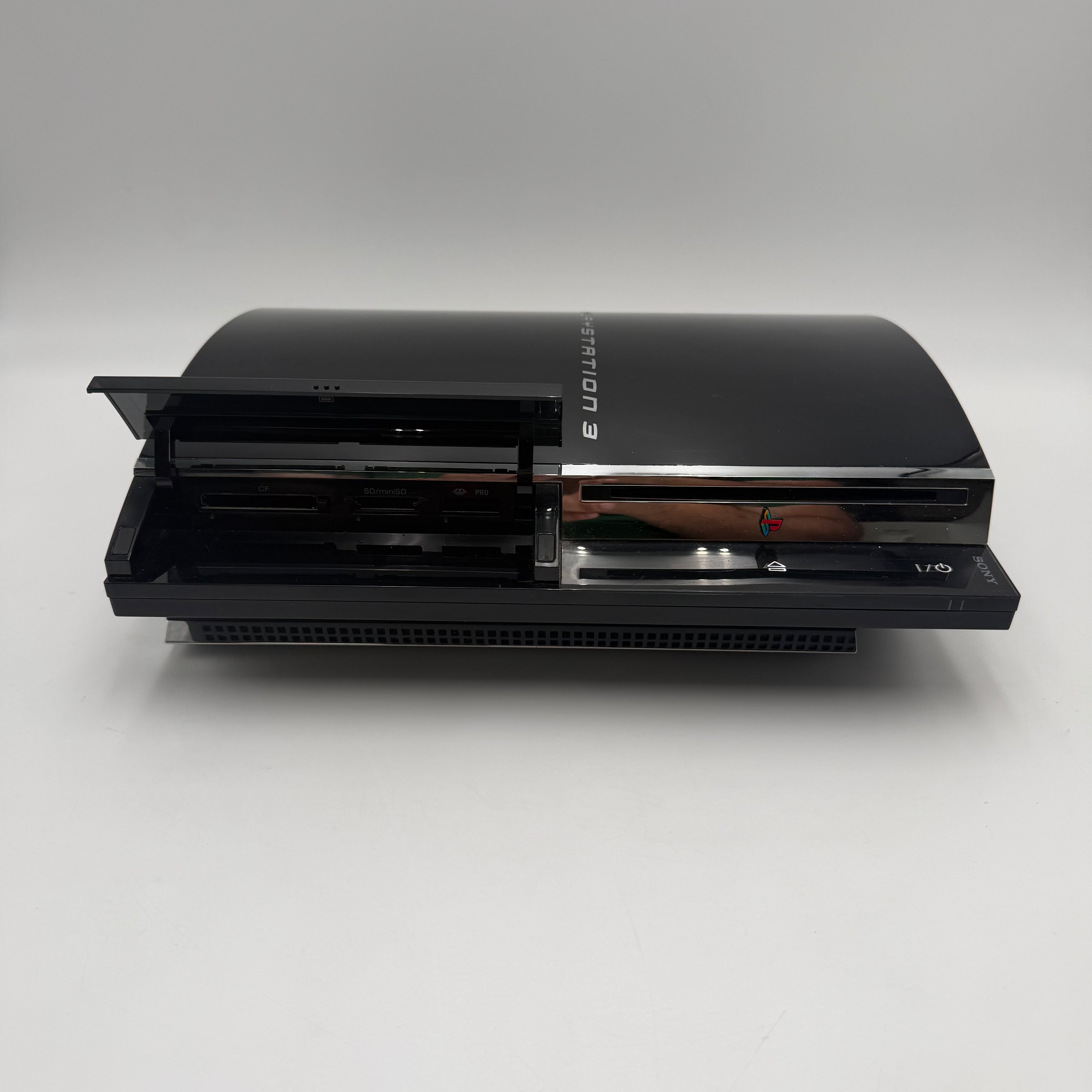 Sony PlayStation 3 Backward Compatible 80GB Black Console CECHE01 w/ 2 controllers