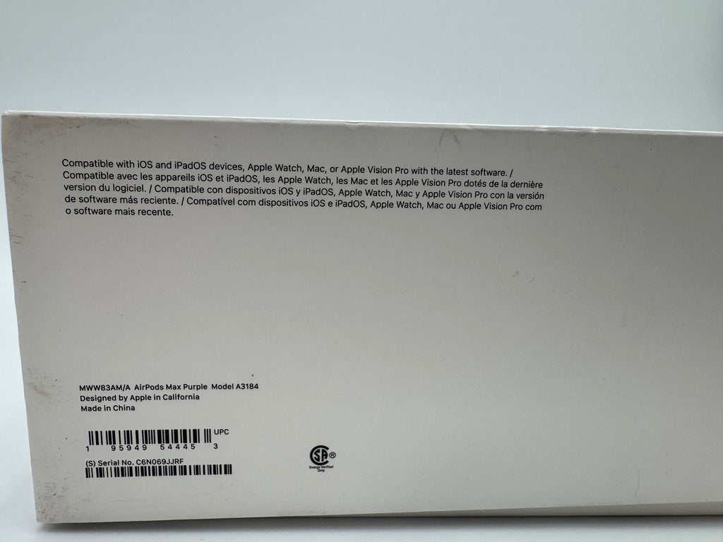 Apple AirPods Max A3184 (USB-C) 2024 Purple Wireless Headphones - Tested Working