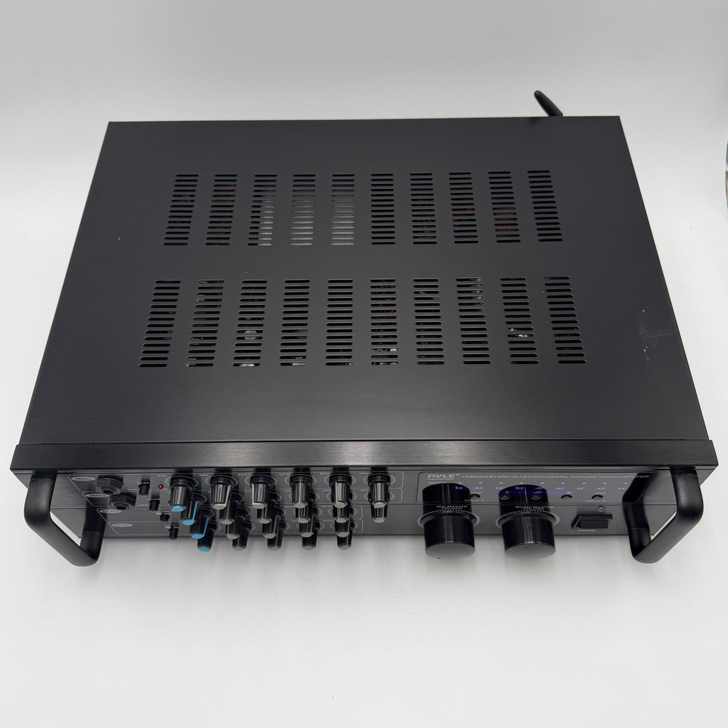 Pyle Pro 1000-Watt Wireless Bluetooth Stereo Mixer Karaoke Amplifier