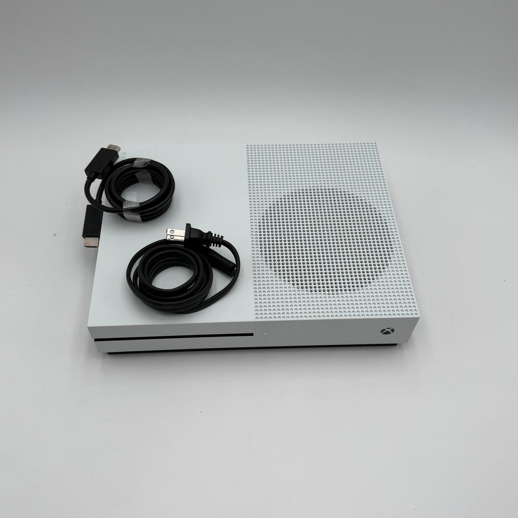 Microsoft Xbox One S 500GB Console - White With Cables