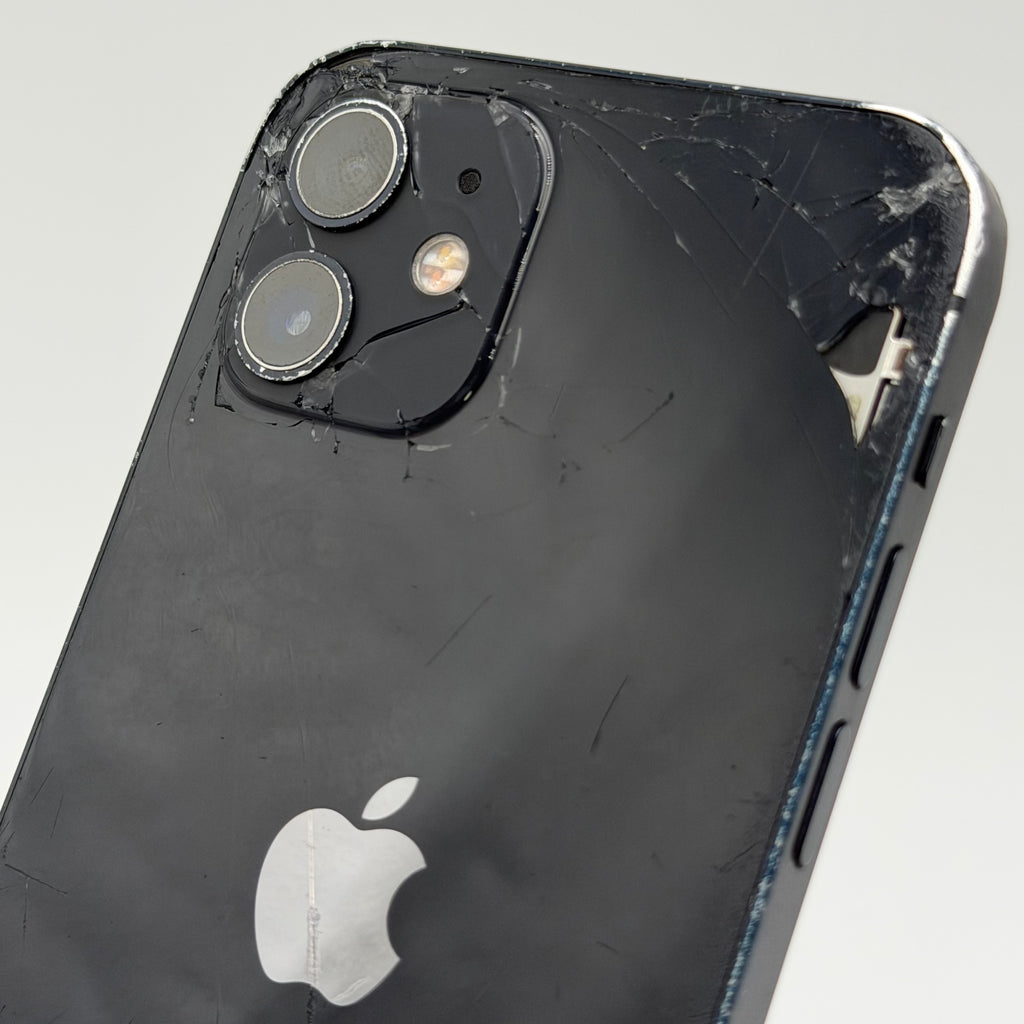 Broken Unlocked Apple iPhone 12 - 128GB - 79% BH - Cracked Back