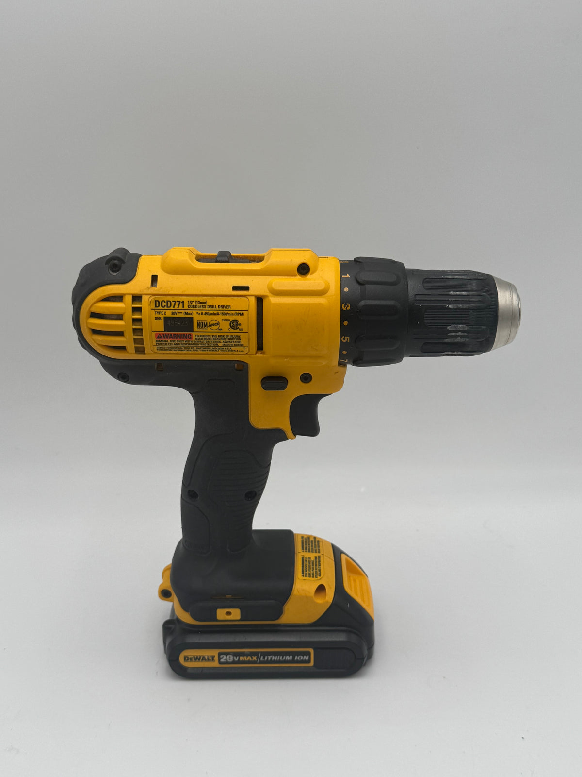 DeWalt DCD771 Drill Driver Used - A