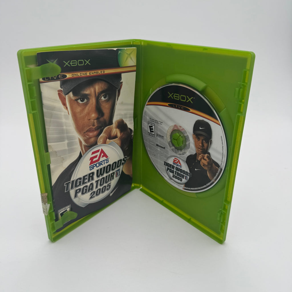 Xbox Tiger Woods PGA Tour 2005 Complete Game Disc with Case, Manual & Inserts