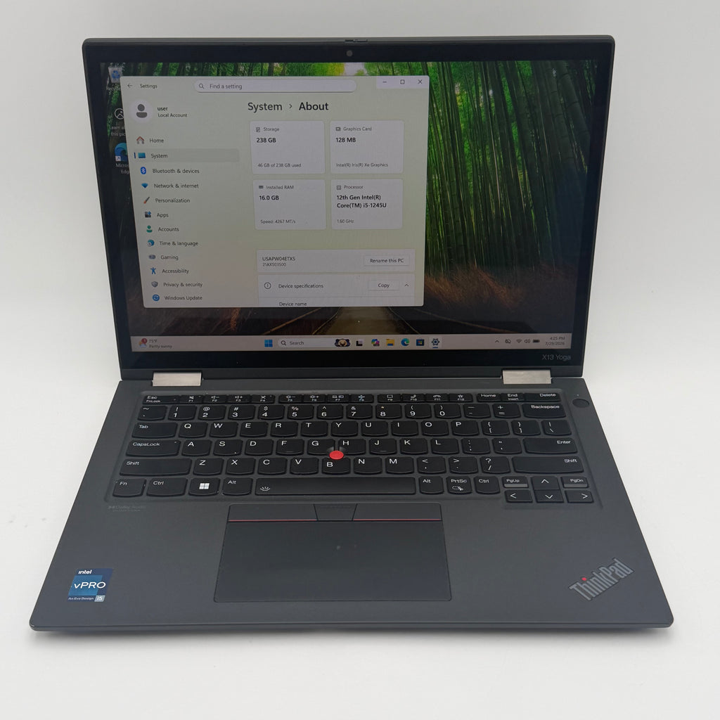 Lenovo ThinkPad X13 Yoga Gen 2 Laptop 256Gb 16GB i5 - Read - MDM