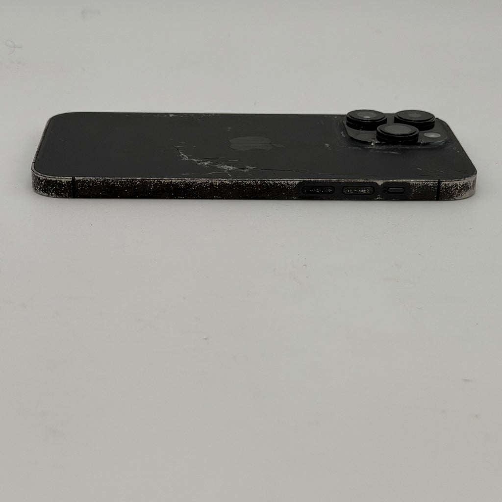 Apple iPhone 14 Pro Max 128GB (UNLOCKED) Black - 78% 🔋 Cracked Back