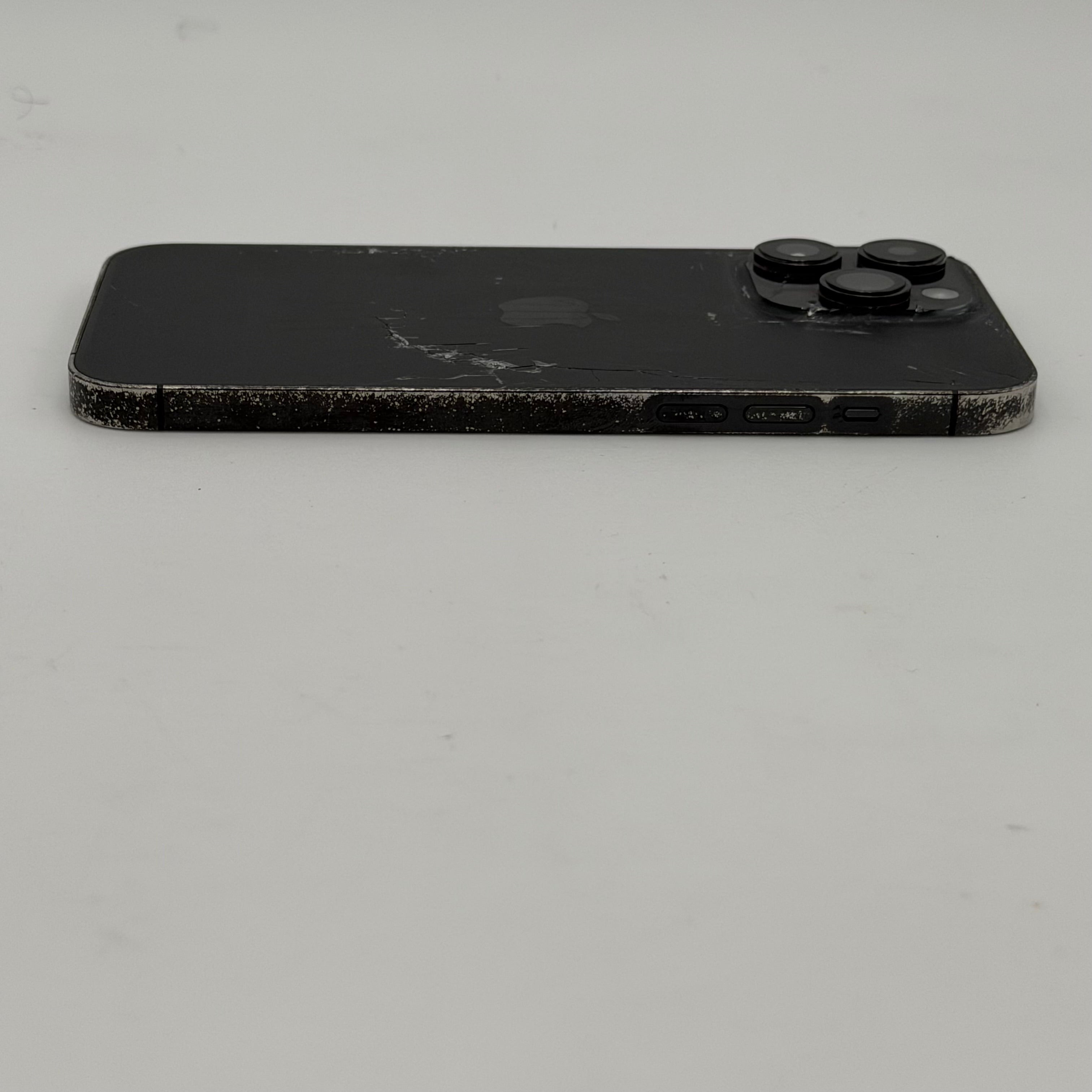 Apple iPhone 14 Pro Max 128GB (UNLOCKED) Black - 78% 🔋 Cracked Back