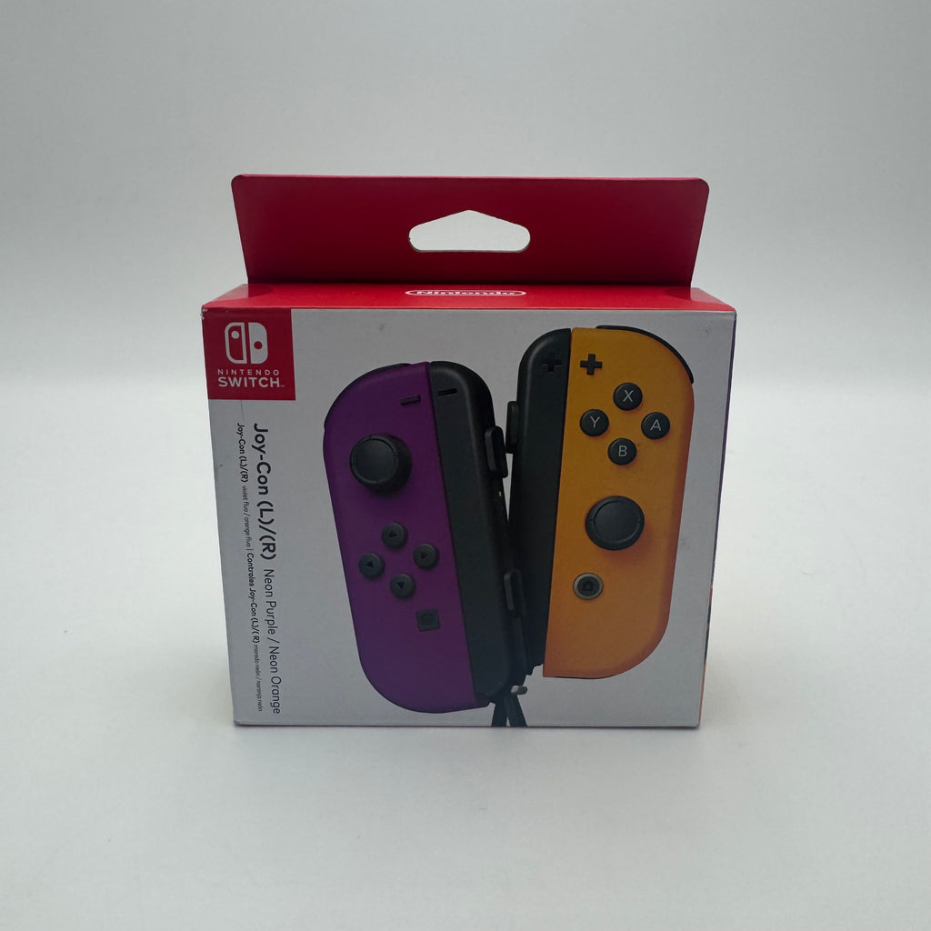 Nintendo Joy-Con Controllers (L/R) for Nintendo Switch - Neon Purple/Neon Orange